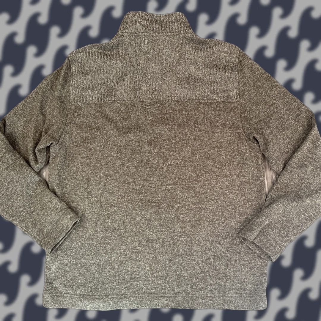 Van Heusen VAN HUESEN Mens 1/4 Zip knit Sweater Long Sleeve Pullover Olive green LARGE Size US L / EU 52-54 / 3 - 1 Thumbnail
