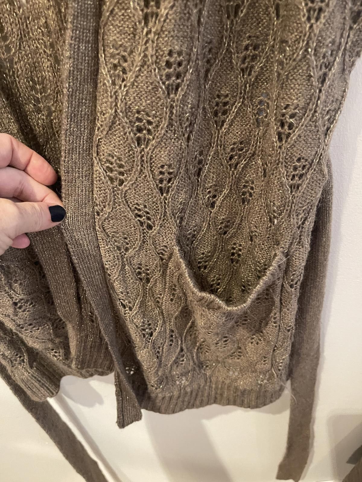 H&M H&M gold woolen cardigan with belt Size M / US 6-8 / IT 42-44 - 5 Thumbnail