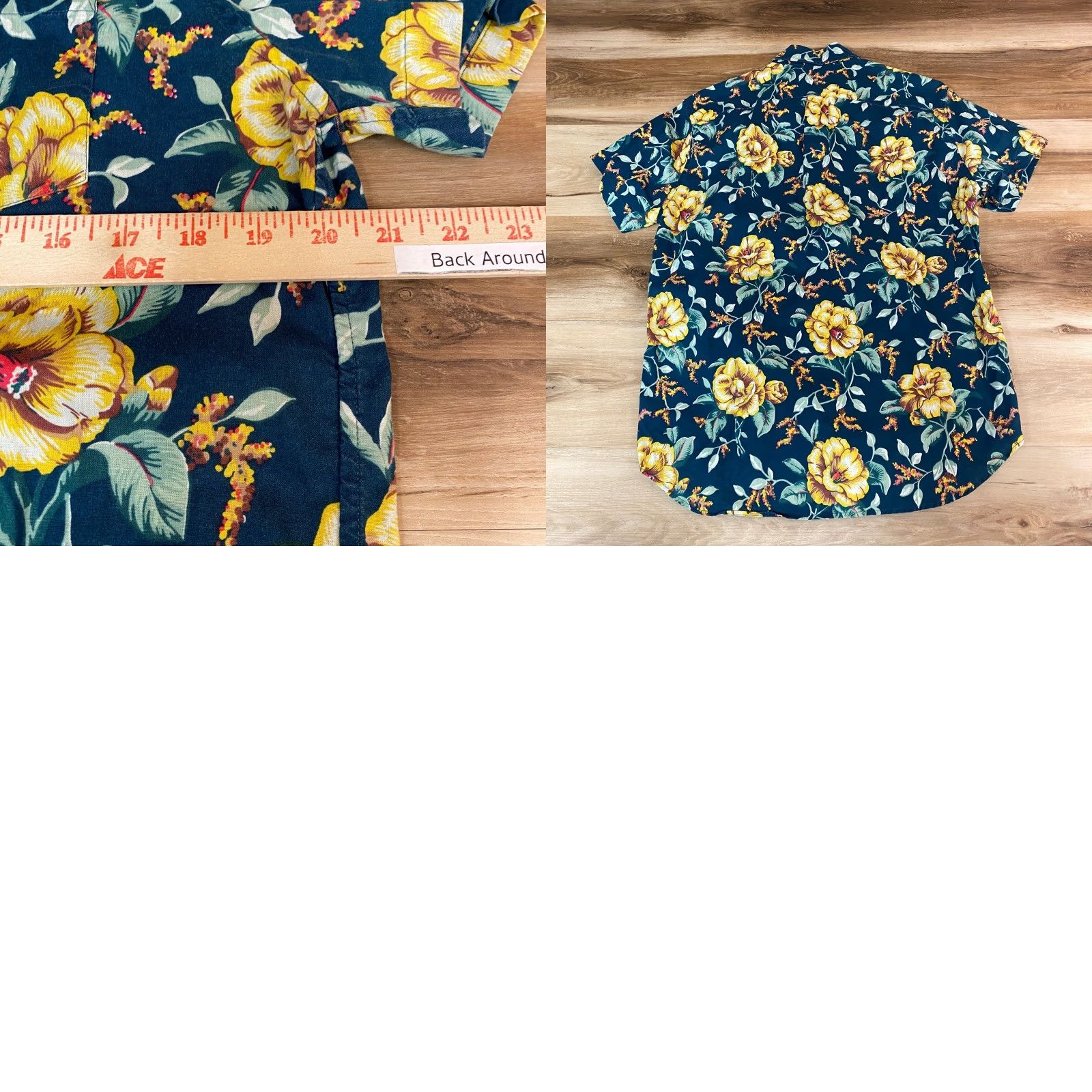 J.Crew J. Crew Shirt Mens Medium Short Sleeve Button-Down Floral Print Green Yellow Size US M / EU 48-50 / 2 - 8 Thumbnail