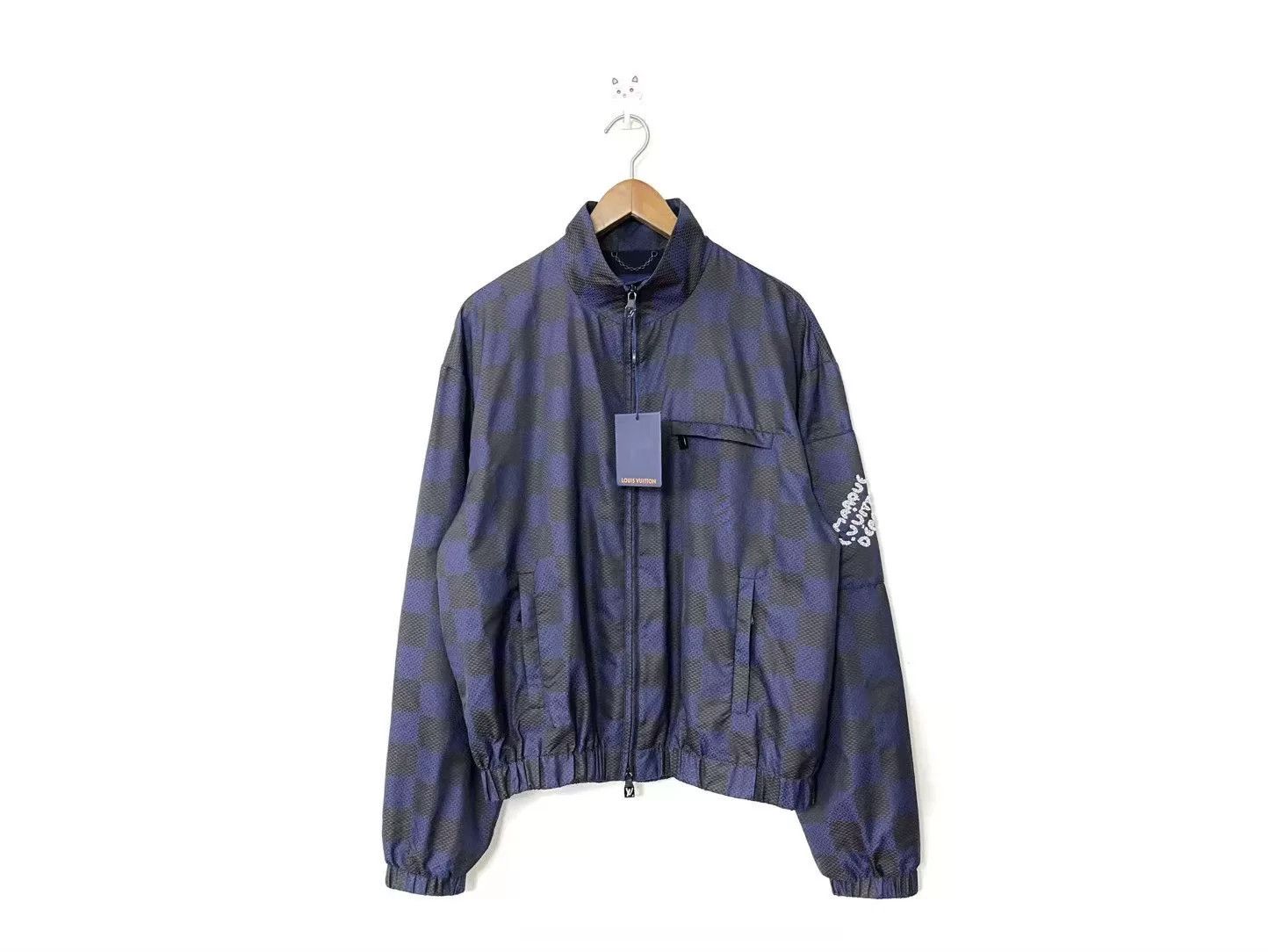 Louis Vuitton Louis Vuitton LV blue embroidered floral denim