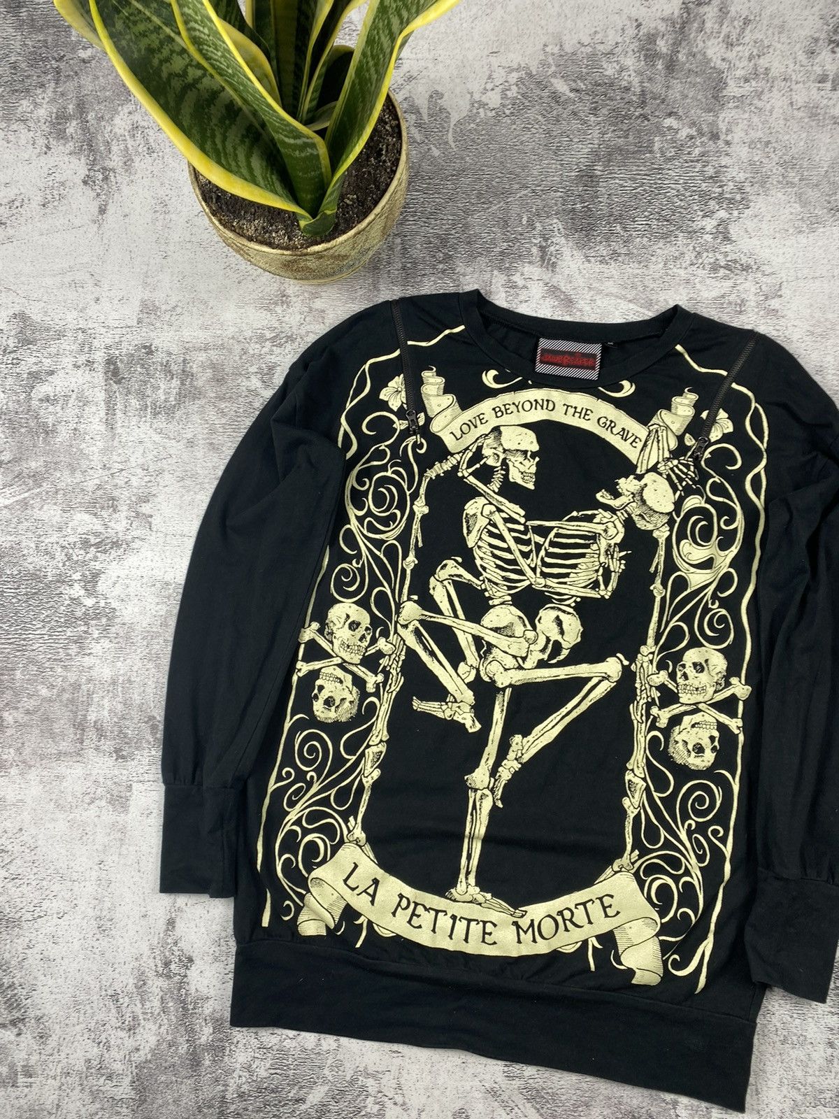 Band Tees Vintage Japanese Y2K Jaw Breaker Devil Skeleton Longsleeve Size US M / EU 48-50 / 2 - 2 Thumbnail