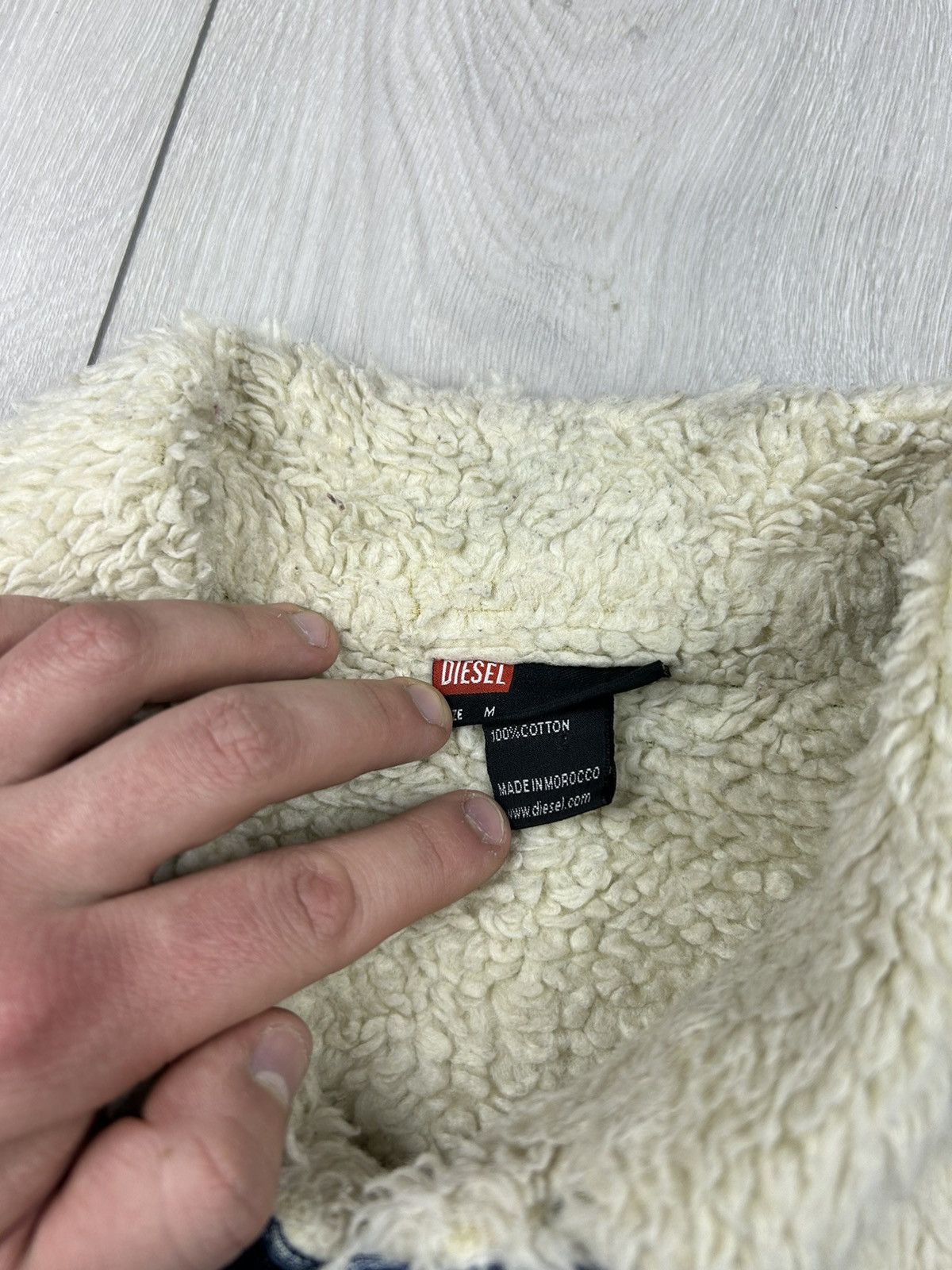 Diesel × Vintage Diesel Vintage Sherpa Denim Jacket Size S - M Size US M / EU 48-50 / 2 - 5 Thumbnail