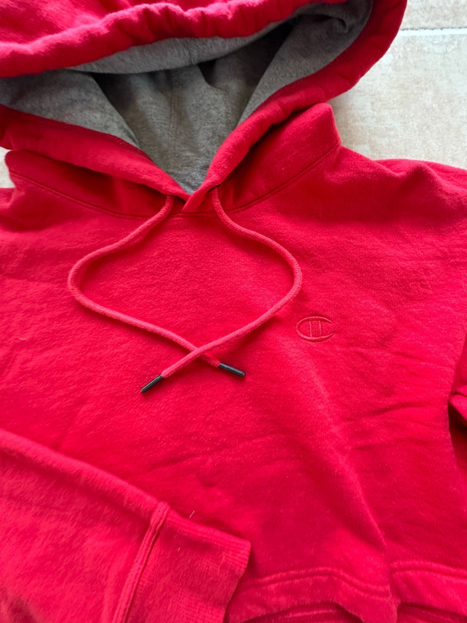 Champion Champion Red Crop Sweat Hoodie Women size M Size M / US 6-8 / IT 42-44 - 3 Thumbnail