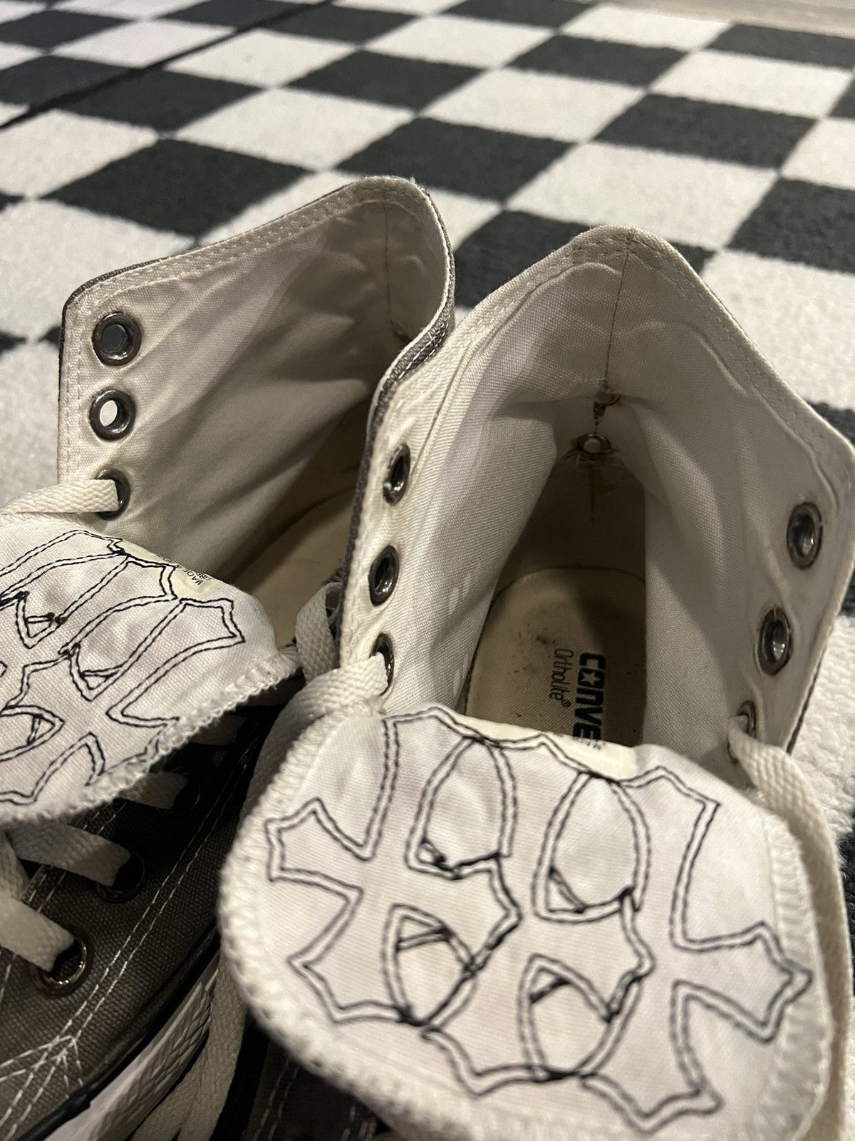 Chrome Hearts Chrome Hearts Converse All Star High Size US 7 / EU 40 - 8 Thumbnail