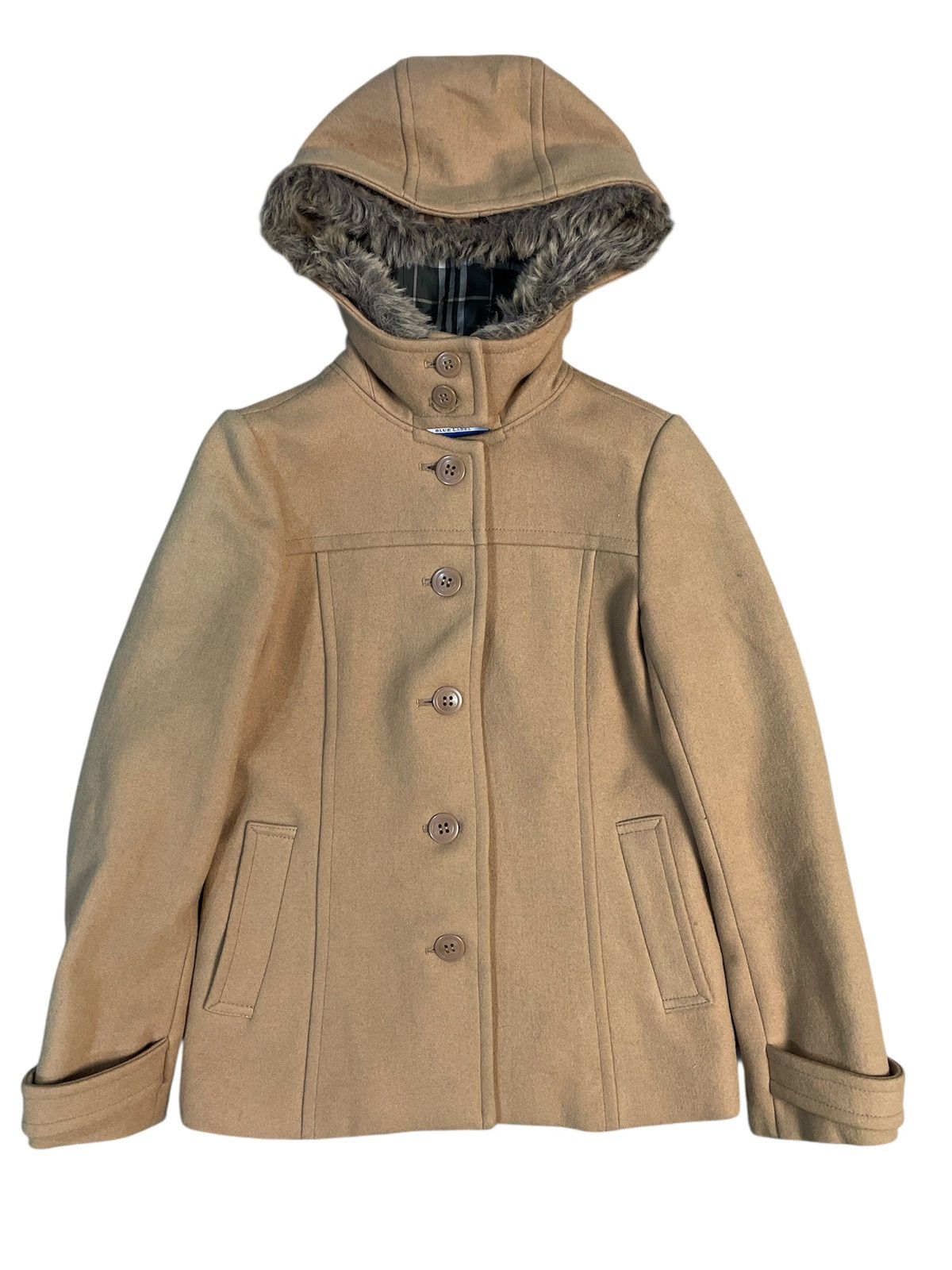 Burberry Burberry Blue Label Vintage Wool Coat Faux Fur Size 38 Size US S / EU 44-46 / 1 - 1 Thumbnail