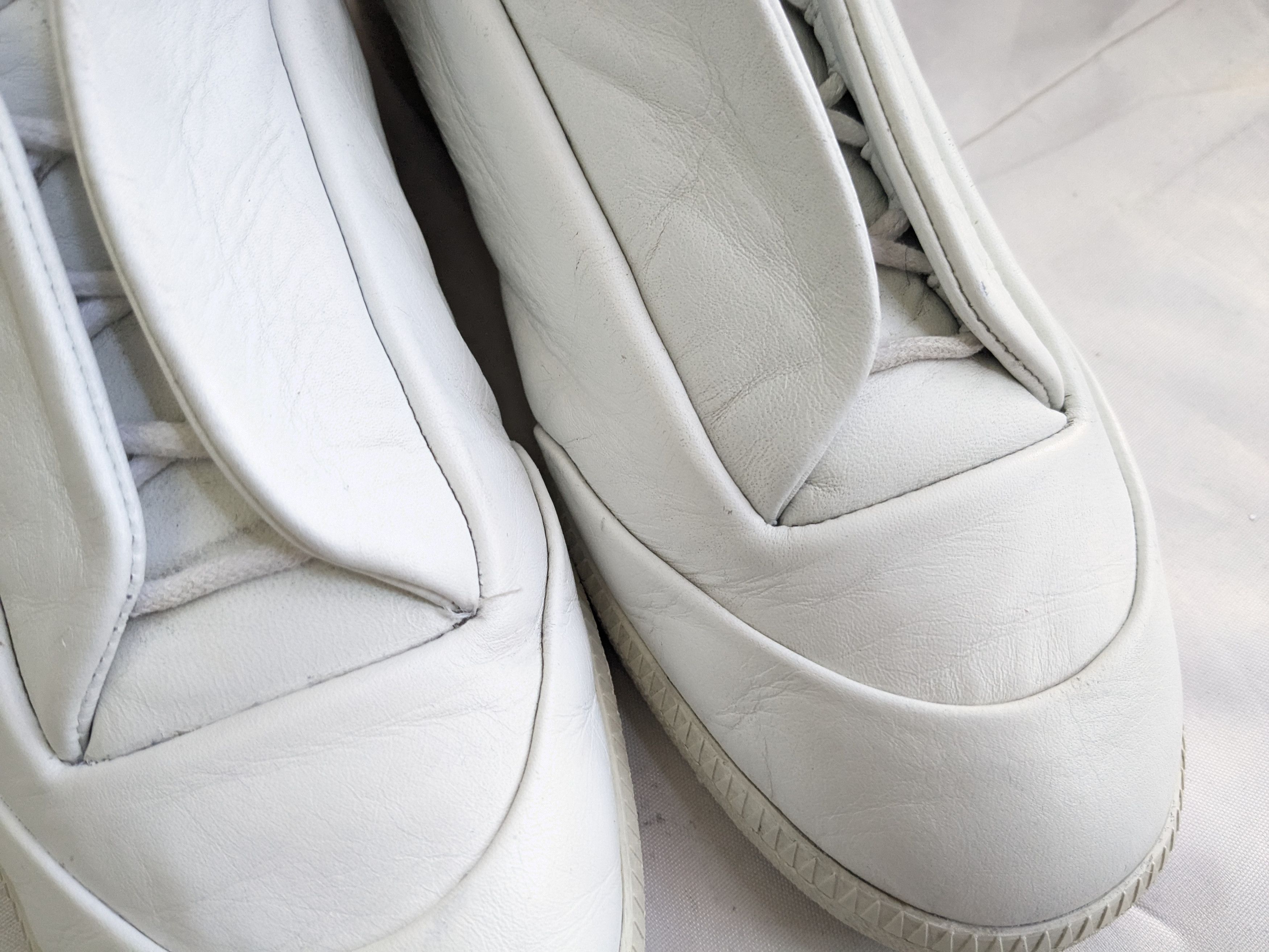 Maison Margiela Maison Margiela Future White 11 44 Leather High Tops Size US 11 / EU 44 - 2 Thumbnail