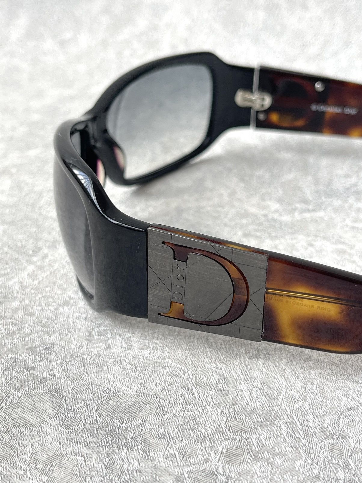 Dior Vintage Christian Dior Shaded 1S Tortoise Shield Sunglasses Size ONE SIZE - 4 Thumbnail