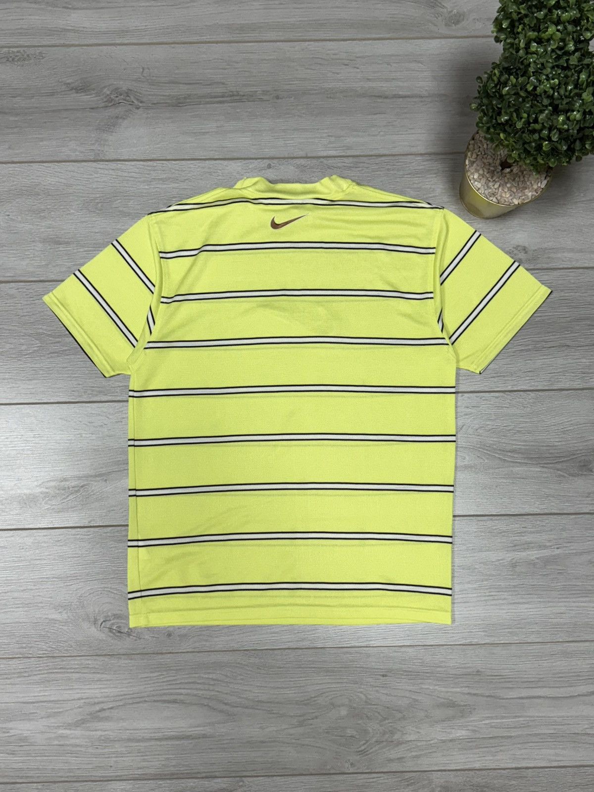 Nike Nike vintage striped 90s vintage big swoosh tee shirt Size US S / EU 44-46 / 1 - 6 Thumbnail