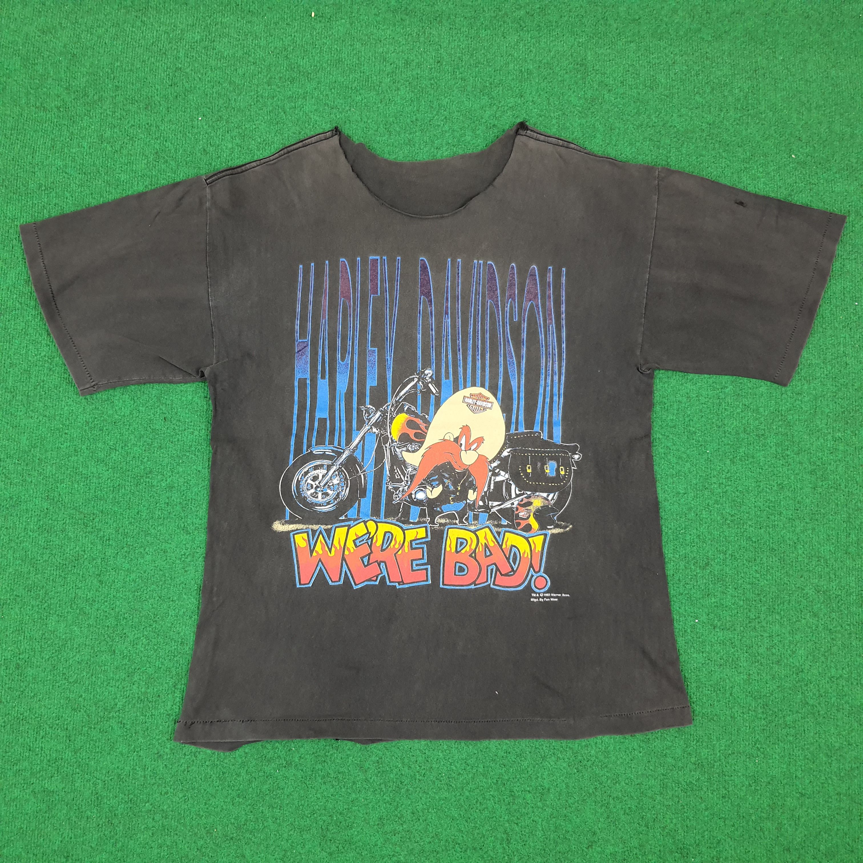 Vintage Harley Davidson x Warner Bros. 90s Tshirt