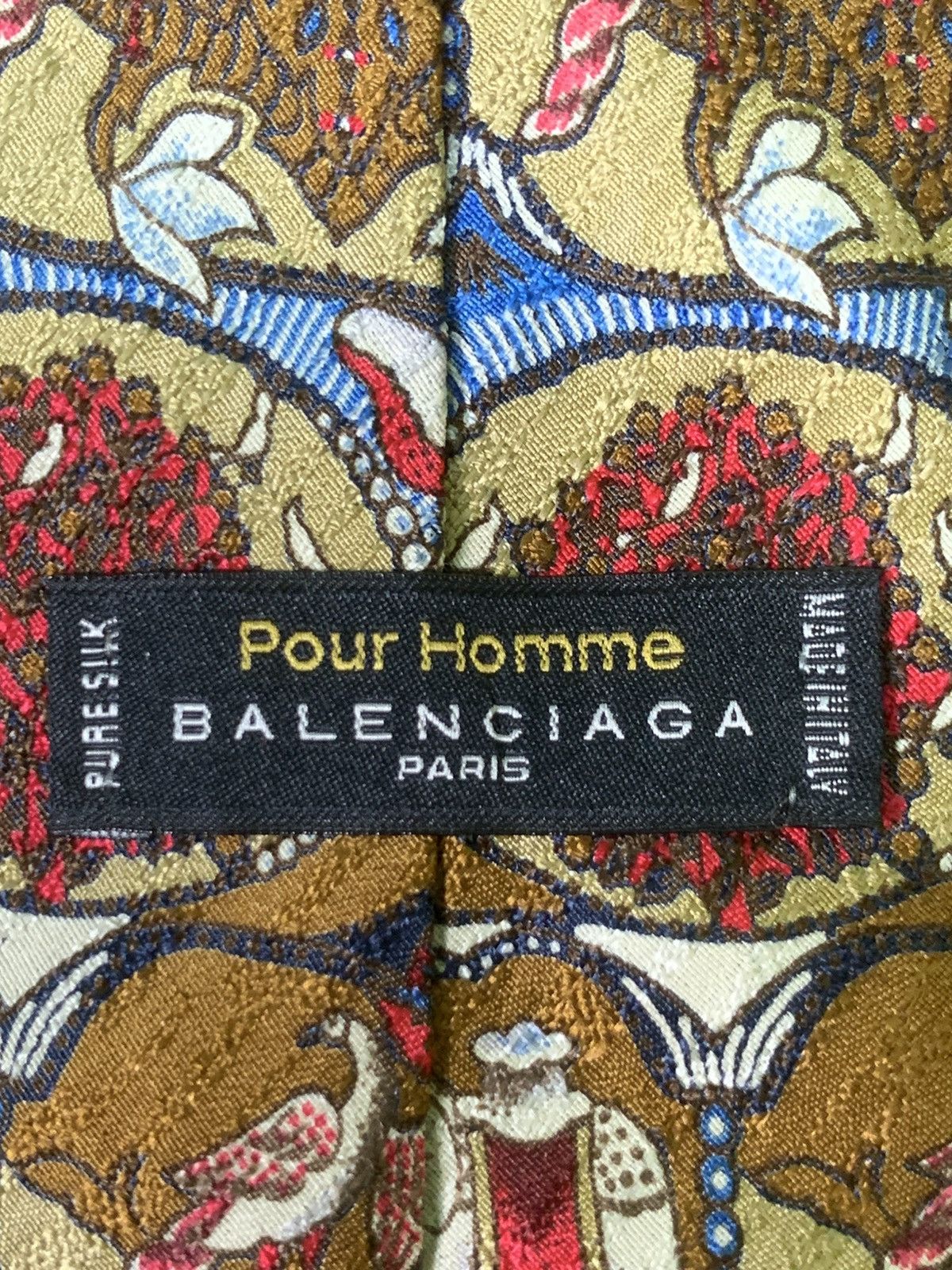 Balenciaga × Designer × Vintage Rare Design Vintage Balenciaga Paris Pour Homme Ties Size ONE SIZE - 3 Thumbnail