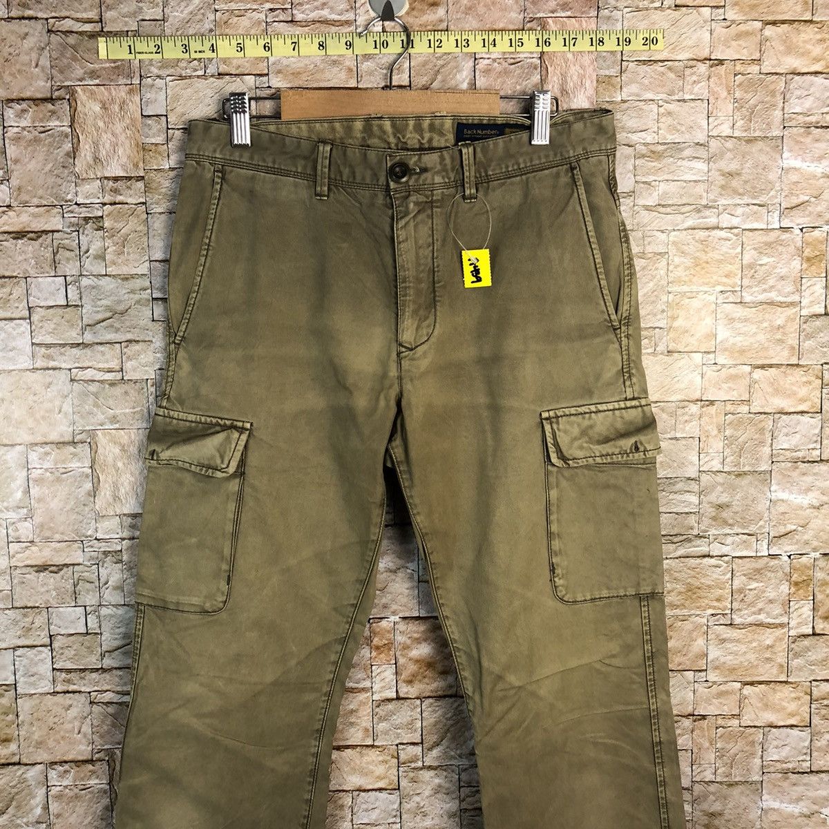 Japanese Brand Back Number Brown Cargo Multipocket Pants #A439 Size US 30 / EU 46 - 2 Thumbnail