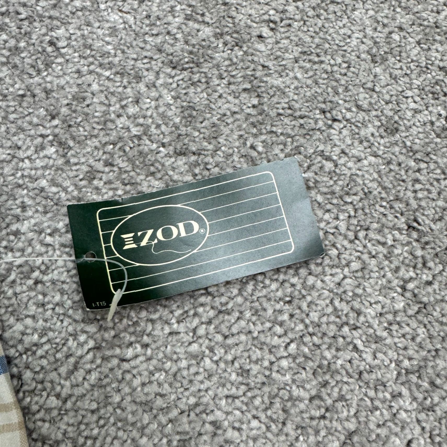 Izod VINTAGE IZOD Plaid Cotton Pants Men 36R Blue White Straight Leg Chino Casual Workwear 90s Mens NWD Size US 36 / EU 52 - 6 Thumbnail