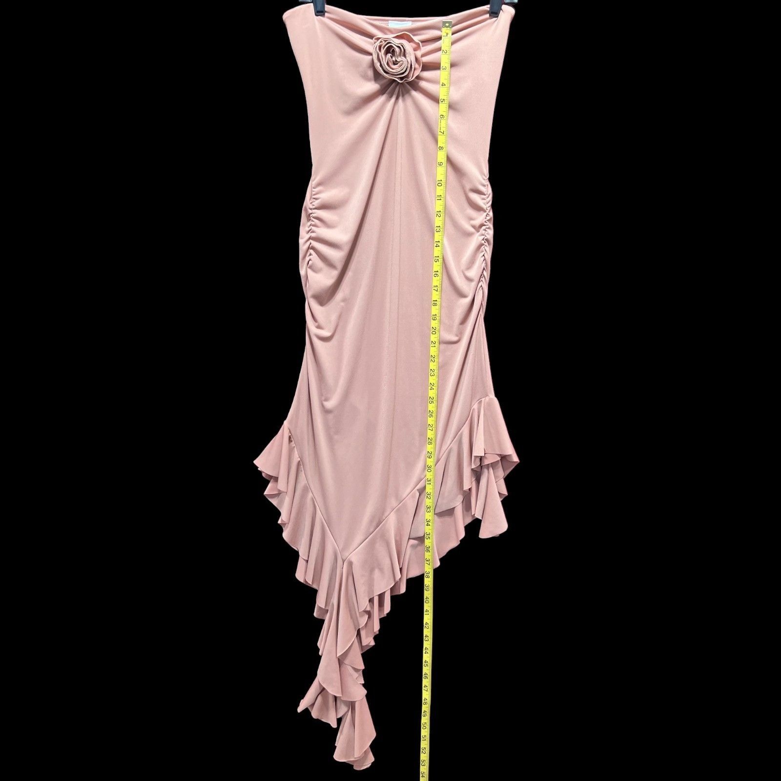 rue21 Rue 21 - Women's Pregnant Ruffled Asymmetrical Strapless Dre Size L / US 10 / IT 46 - 6 Thumbnail