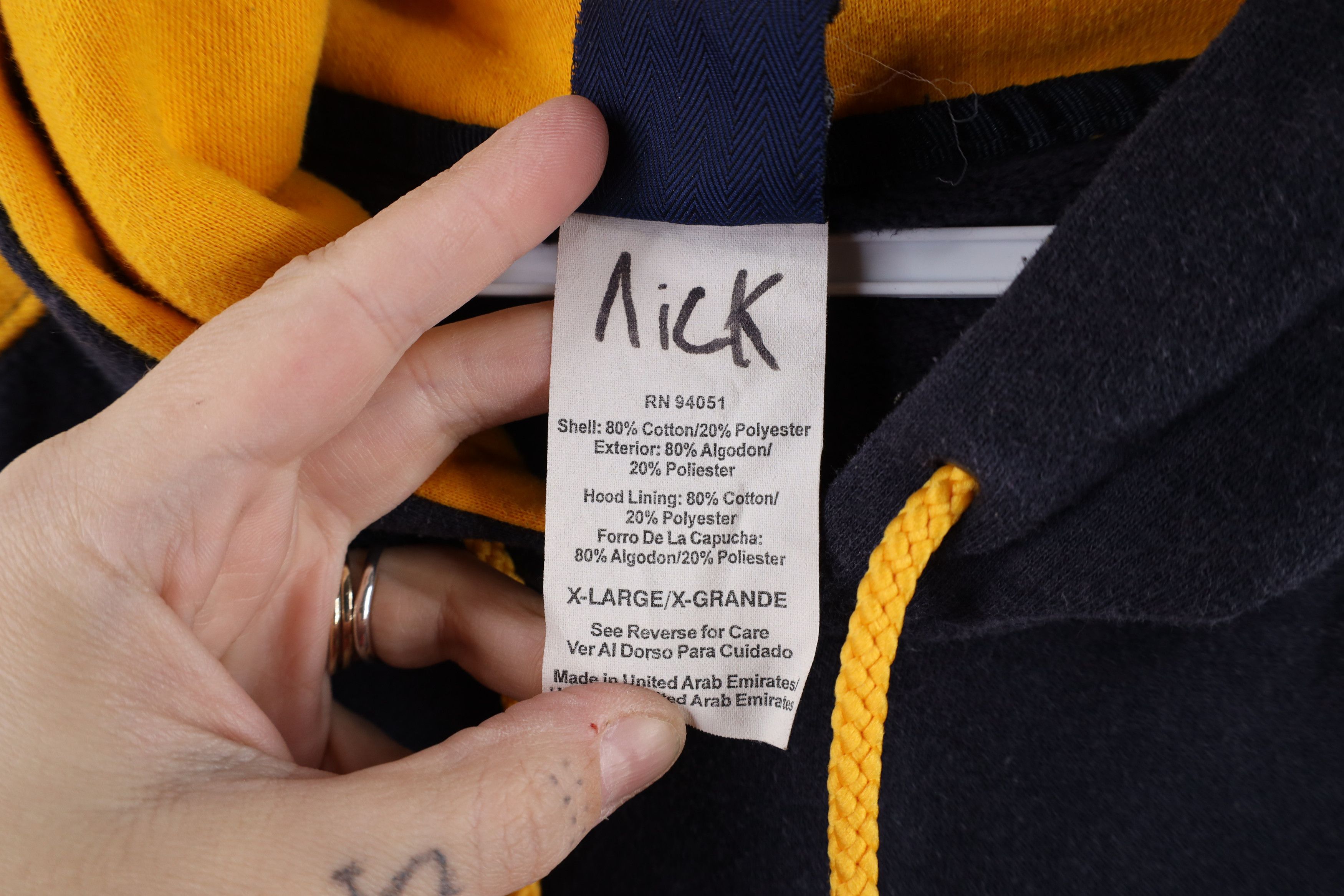 Vintage Vintage 90s Out University of Michigan Hoodie Sweatshirt Size US XL / EU 56 / 4 - 5 Thumbnail