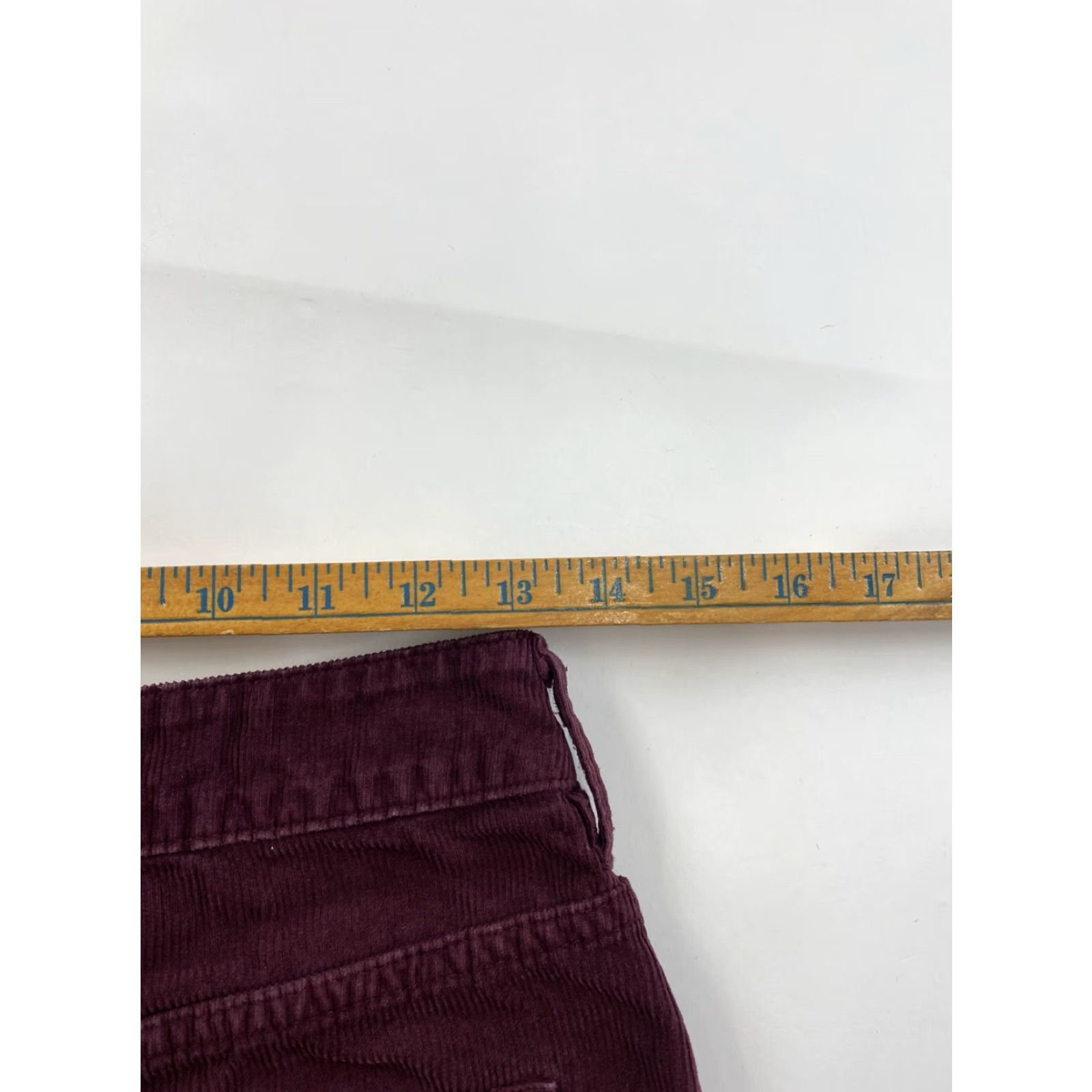 Pacsun Pacsun Corduroy Skirt 26 Burgundy Red Mini Buttons Size 26" / US 2 / IT 38 - 6 Thumbnail