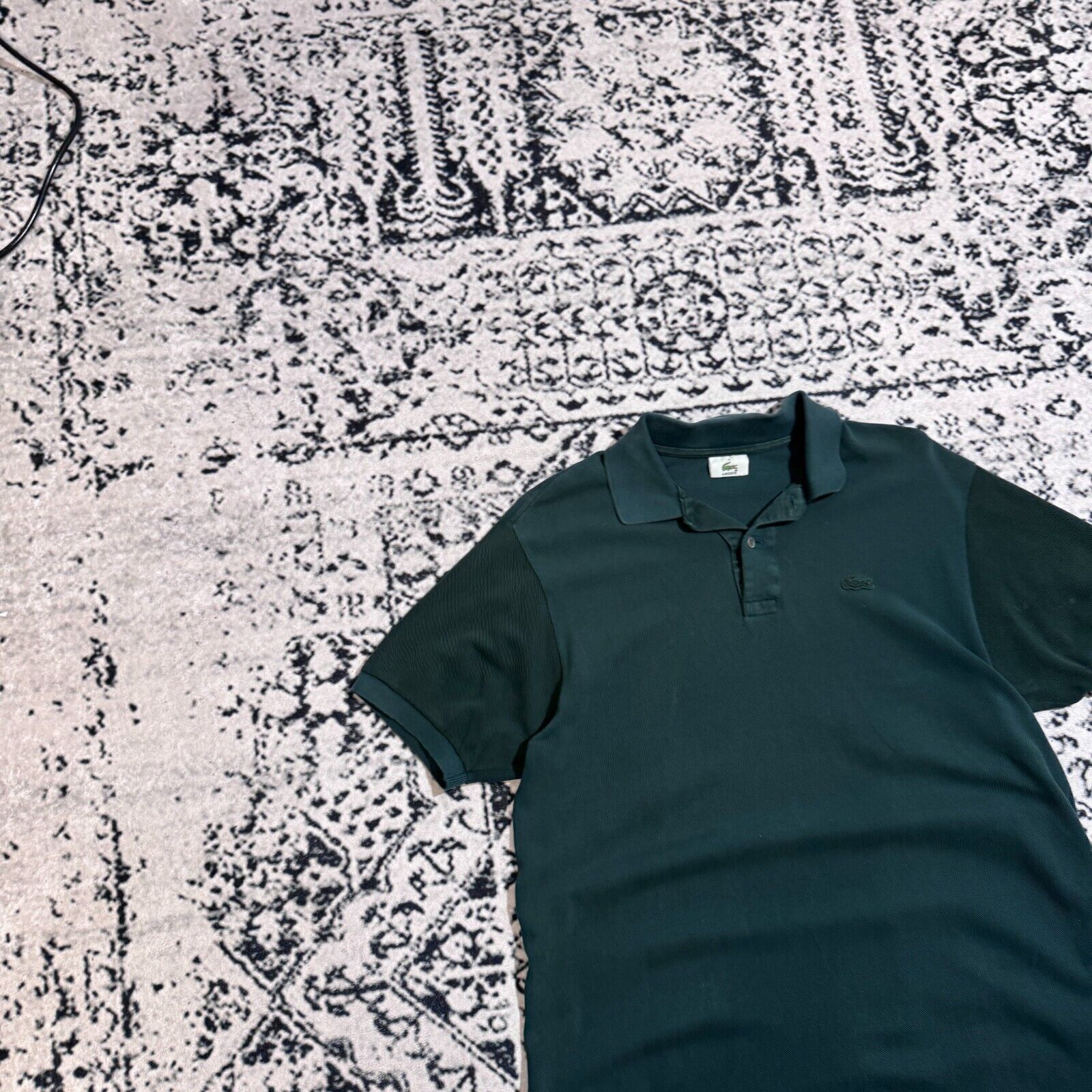 Lacoste × Vintage Vintage Lacoste Unisex Bottle Green Cotton Polo Shirt Size M Size US M / EU 48-50 / 2 - 5 Thumbnail
