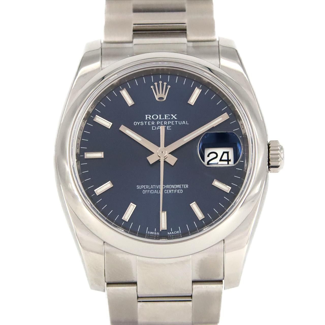 Rolex Rolex Rolex Oyster Perpetual Date Stainless Steel Mens Watch Metal Automatic 115200 DUTY FREE for USA Size ONE SIZE - 1 Thumbnail
