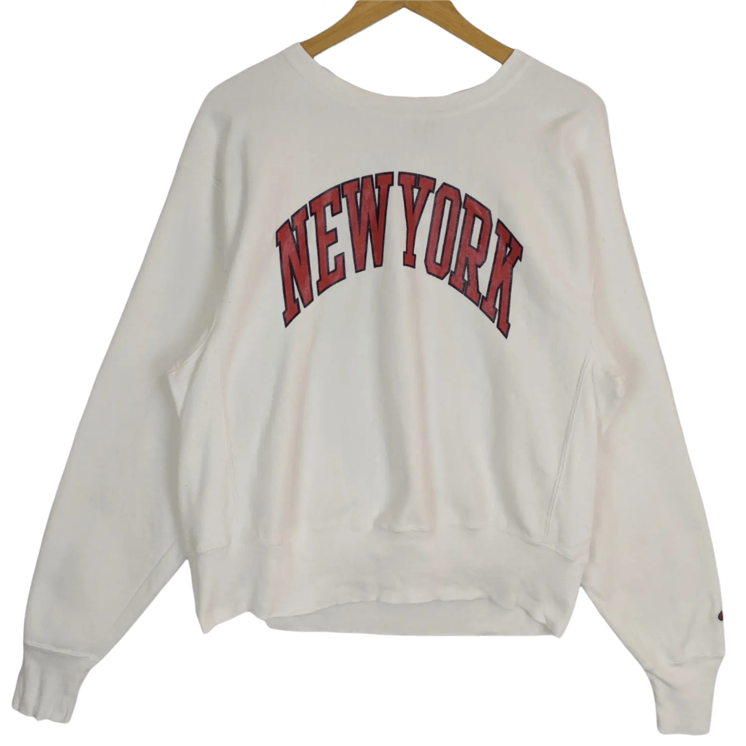 Champion Vintage CHAMPION New York Spell Out Jumper Sweatshirt Size US M / EU 48-50 / 2 - 11 Thumbnail