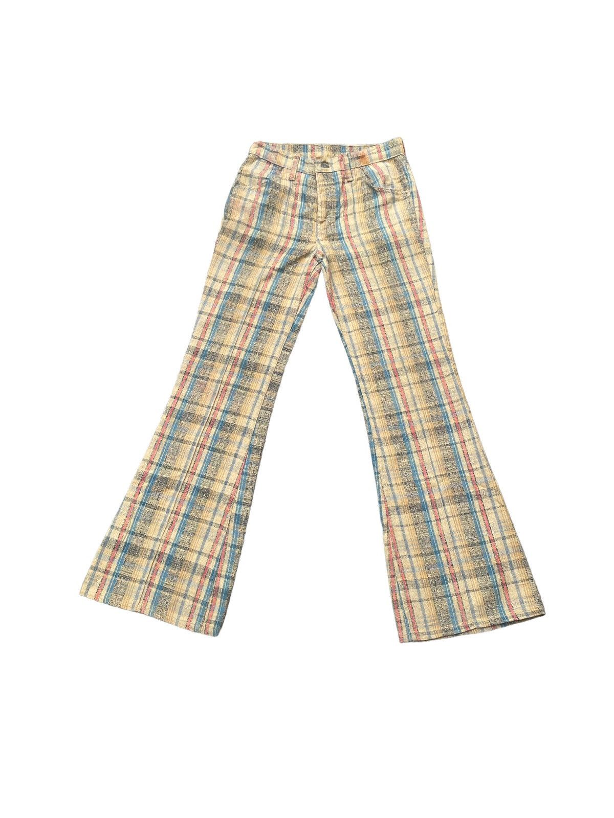 Levi's Vintage 1973 Flare Levis White Tag Checkered Size US 28 / EU 44 - 1 Thumbnail