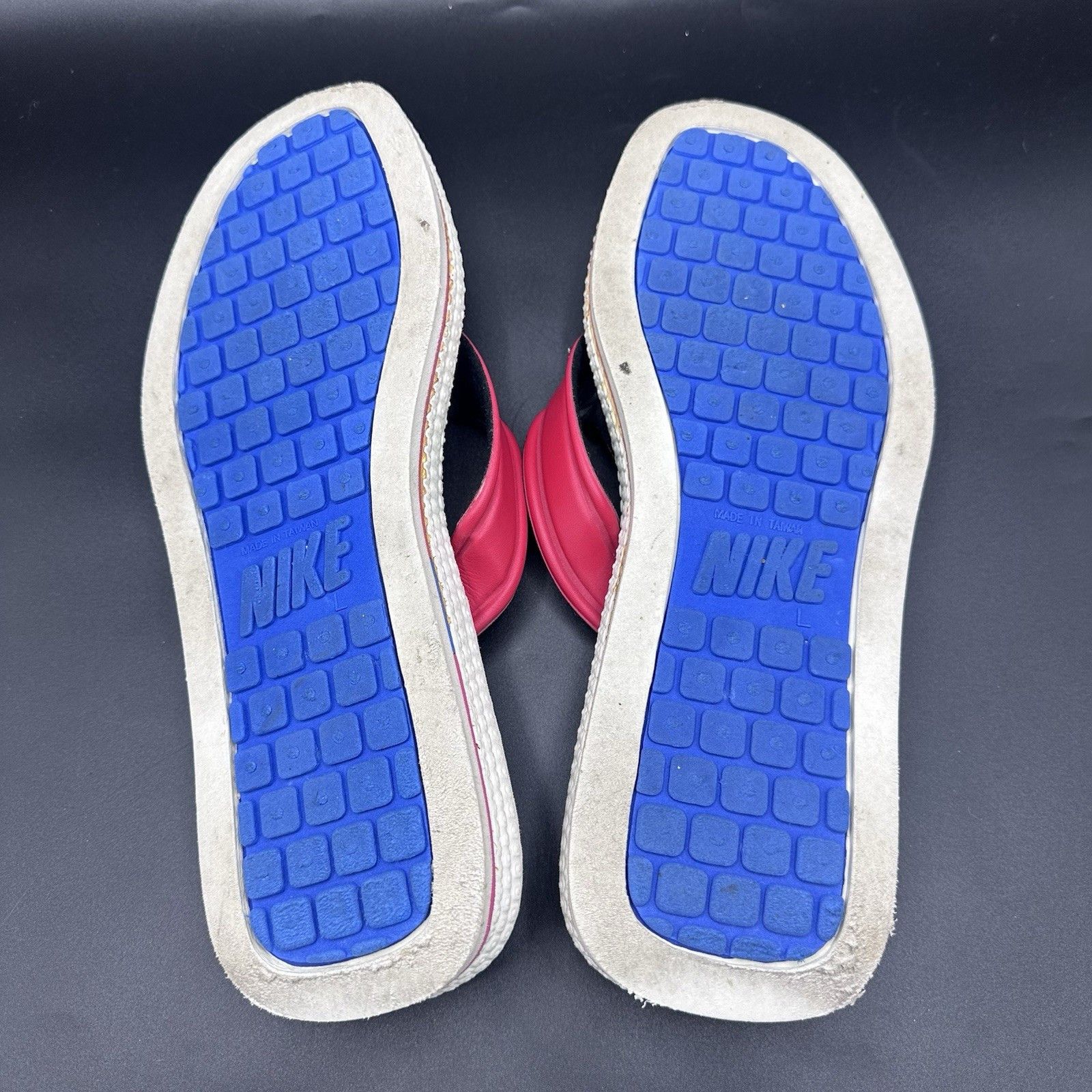 Nike Vintage 80s NIKE Waffle Sole Sandals Thong Flip Flops Sz 11 Size US 11 / EU 44 - 7 Thumbnail