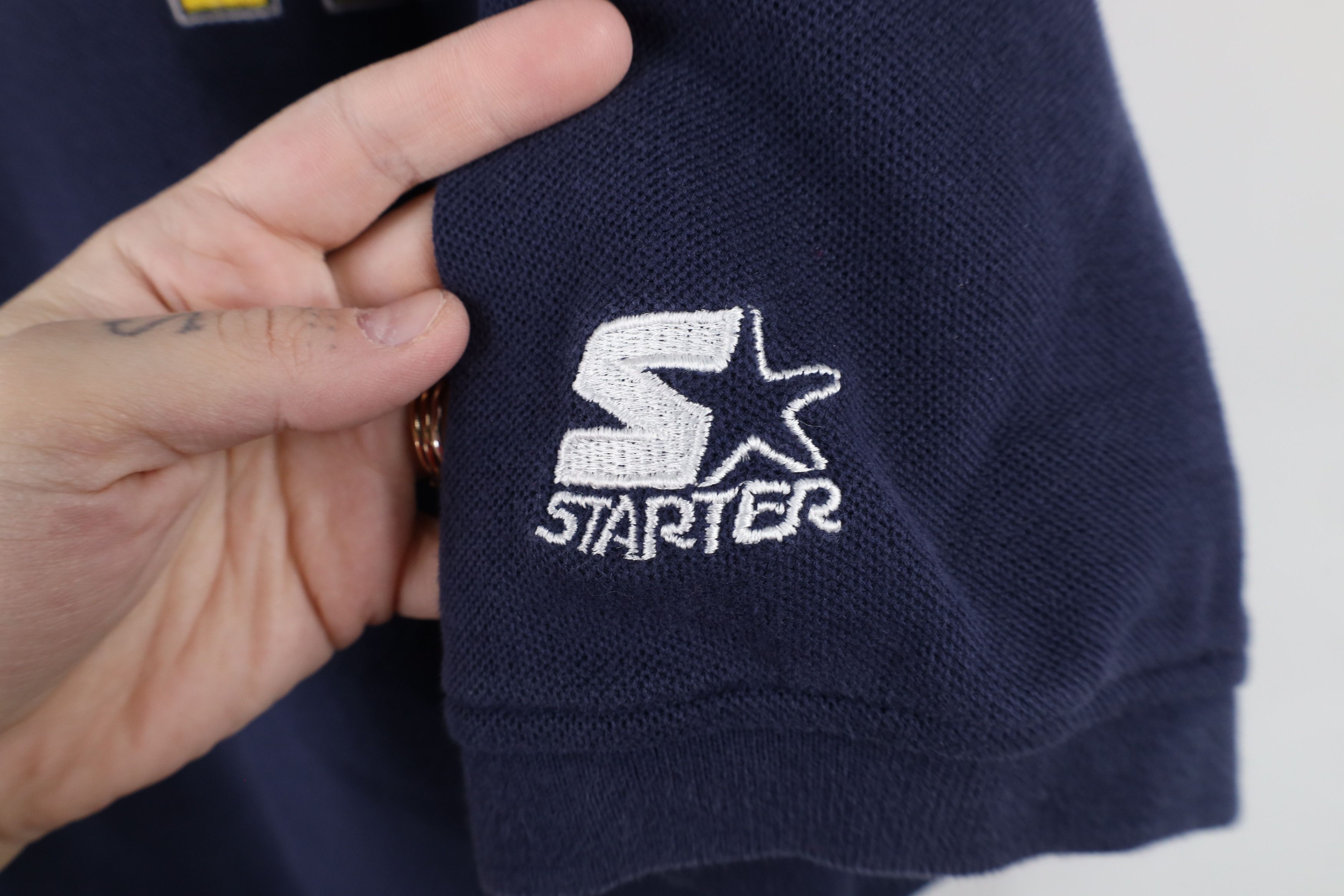 Starter × Vintage Vintage 90s Starter M University of Michigan Polo Shirt Size US L / EU 52-54 / 3 - 4 Thumbnail