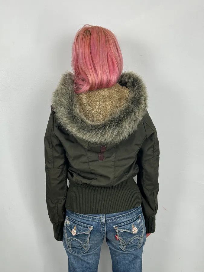 Chevignon 1990s Chevignon Military Aviator Fur Bomber Jacket Size S / US 4 / IT 40 - 3 Thumbnail