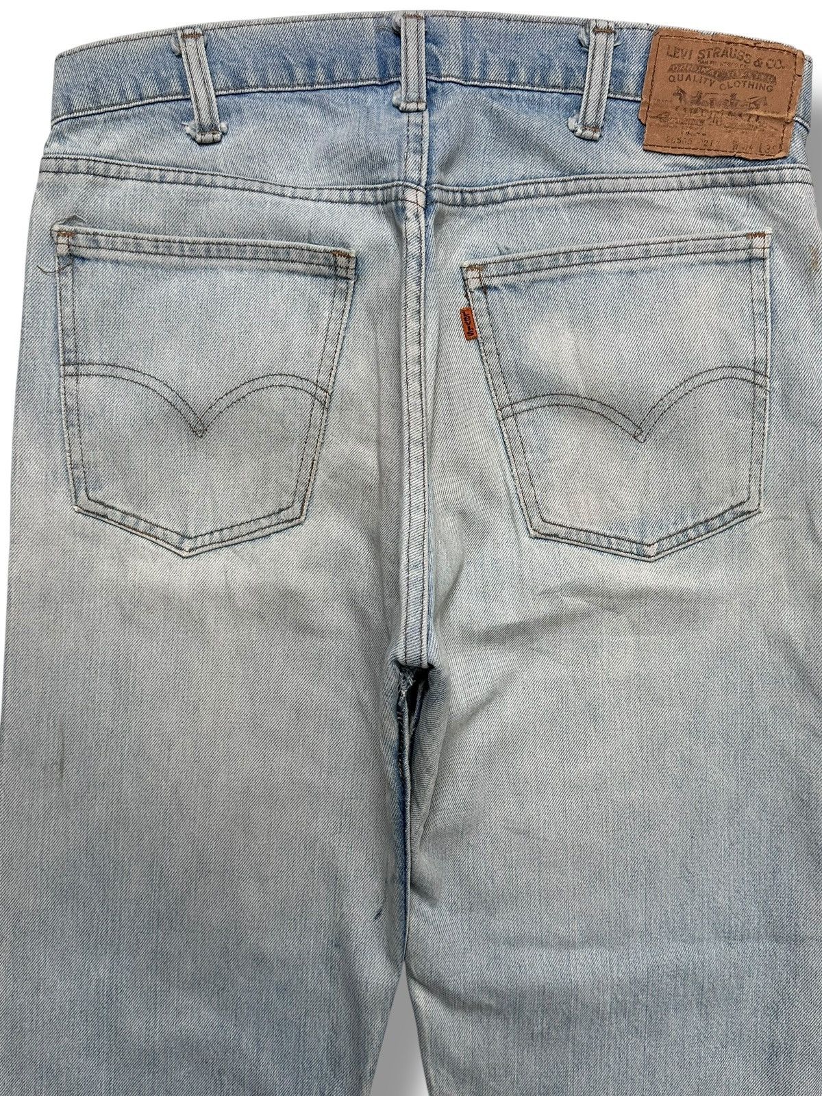 Levi's Vintage 70s Levi's 505 Straight-Leg Denim Jeans Light Wash Size US 33 - 4 Thumbnail