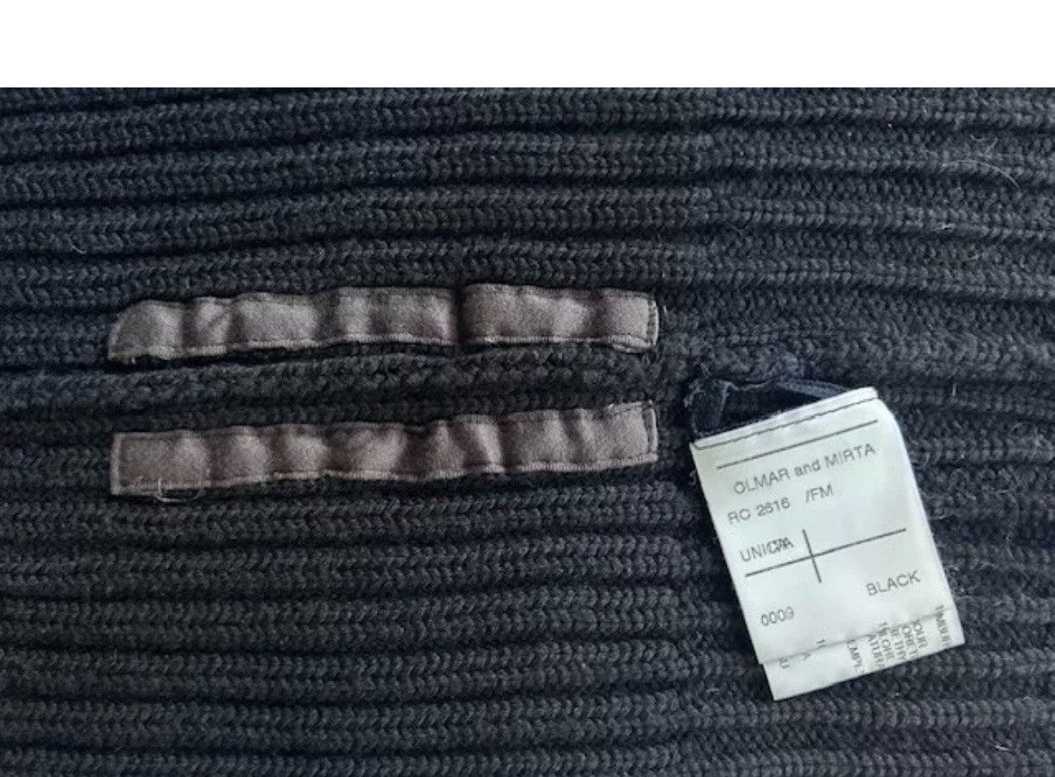 Rick Owens rare RUNWAYvintage black ribbed wool hat beanie NEW margiela Size ONE SIZE - 2 Thumbnail