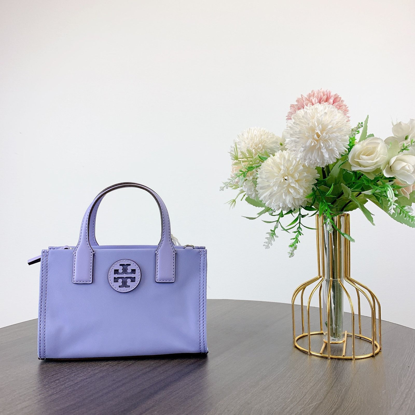 Tory Burch Tory Burch 146437 Ella Nylon Logo Mini Tote IN MIRAGE Size ONE SIZE - 2 Thumbnail