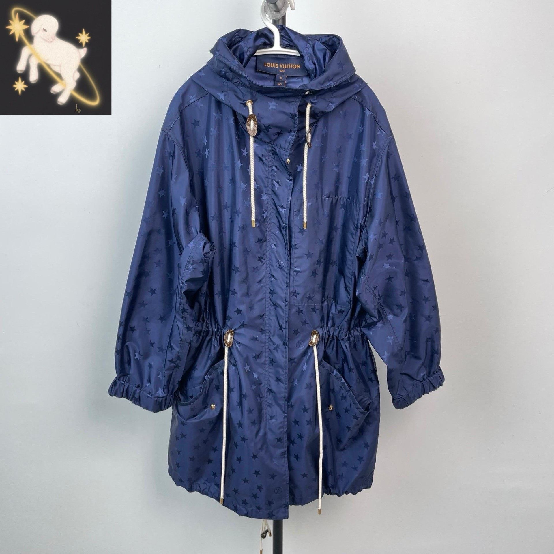 Louis Vuitton Louis Vuitton Blue Heavy Coat 36 Men Size US S / EU 44-46 / 1 - 1 Thumbnail