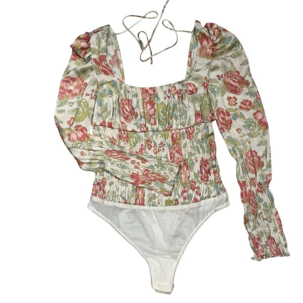 Free People NWT New $98 Free People Floral Wanderlust Bodysuit Size S Size S / US 4 / IT 40 - 7 Thumbnail