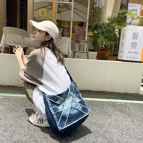 Other Shoulder Dark Blue Denim Bags Unisex Size ONE SIZE - 3 Thumbnail