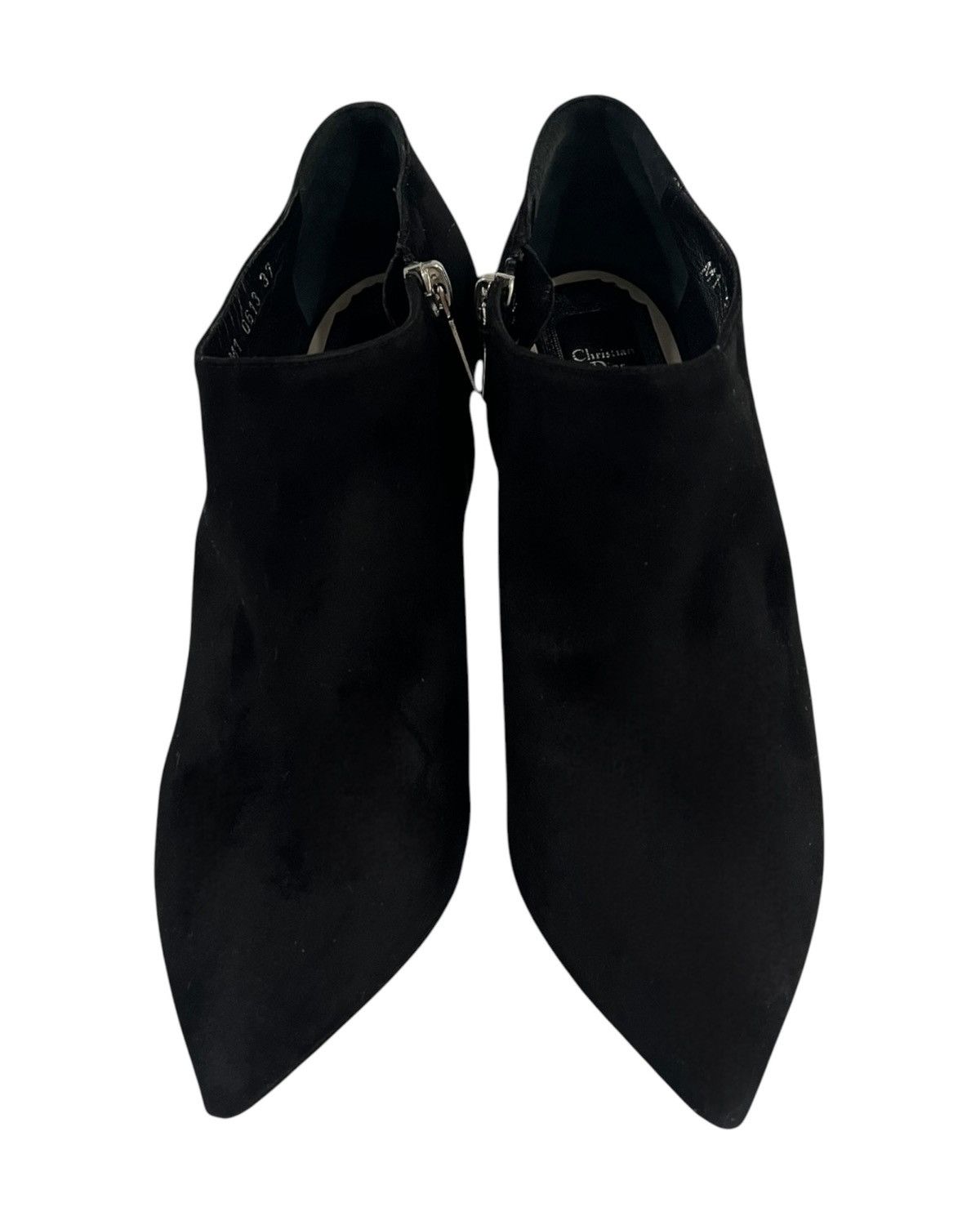 Dior Dior Black Suede Ankle Boots Size US 7 / IT 37 - 6 Thumbnail