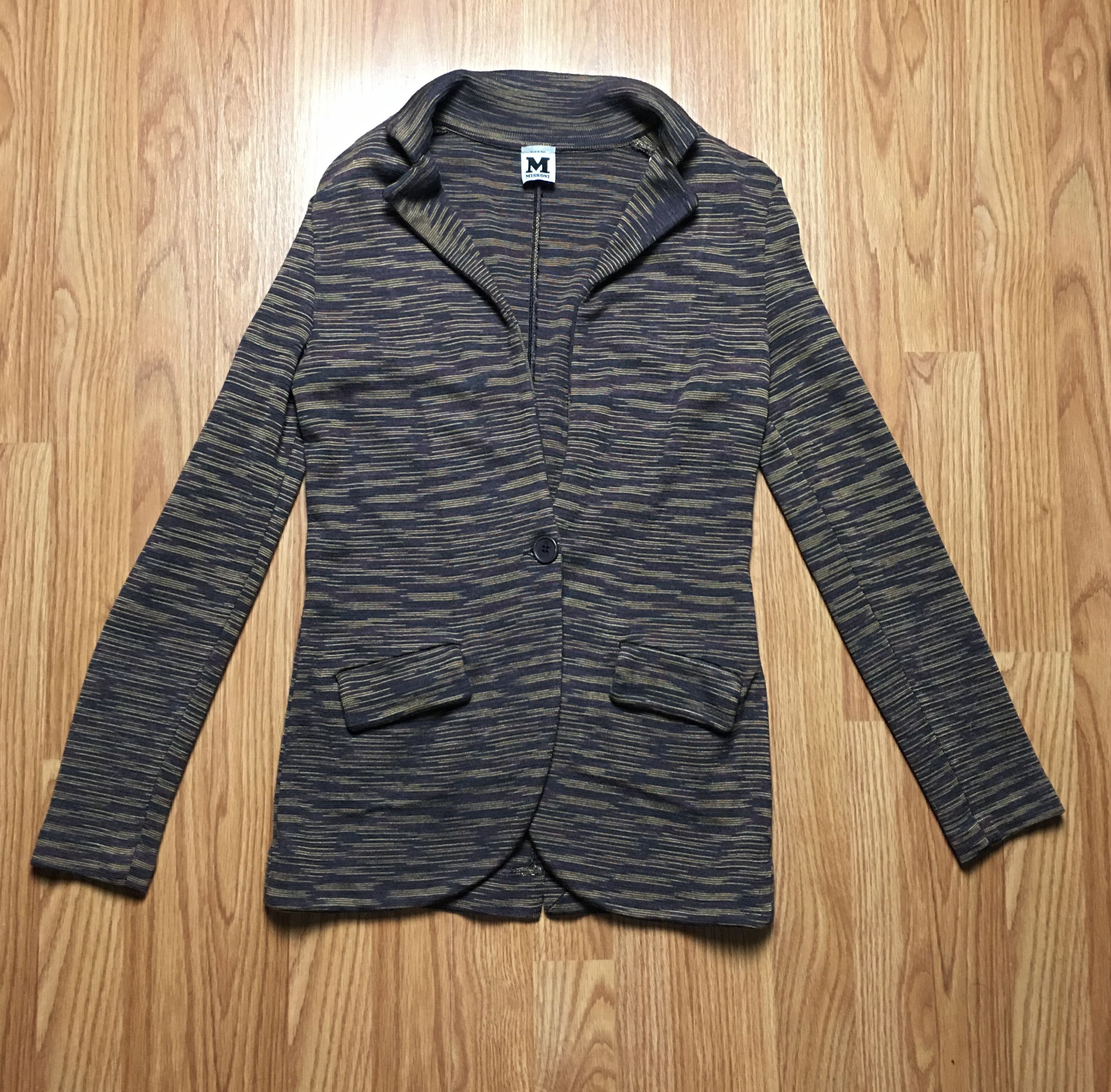 Missoni Missoni Patterned Knit Single Breasted Blazer Jacket EU36 Size M / US 6-8 / IT 42-44 - 6 Thumbnail