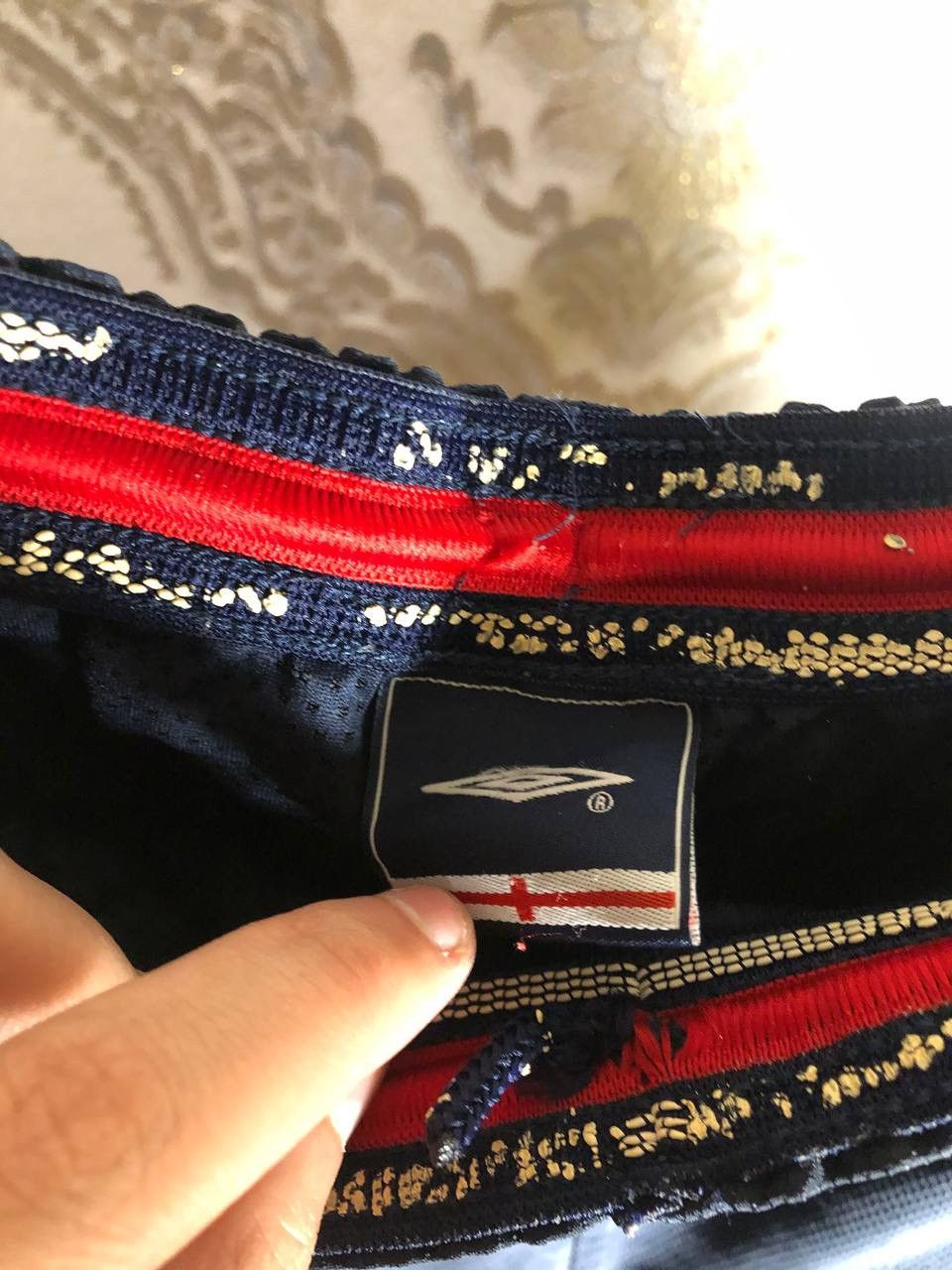 Umbro × Vintage VERY RARE UMBRO ENGLAND RETRO SOCCER SHORTS BLOKECORE Y2K Size US 34 / EU 50 - 5 Thumbnail