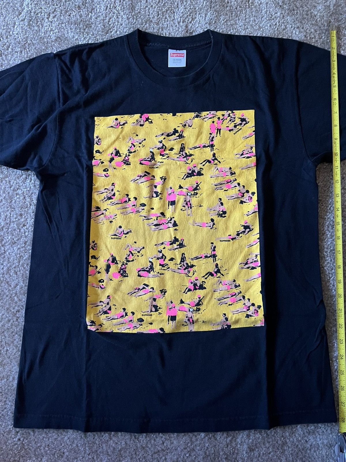 Supreme SS16 Beach Tee グレー (Supremeステッカー付き) Supreme supreme beach tee - Gem