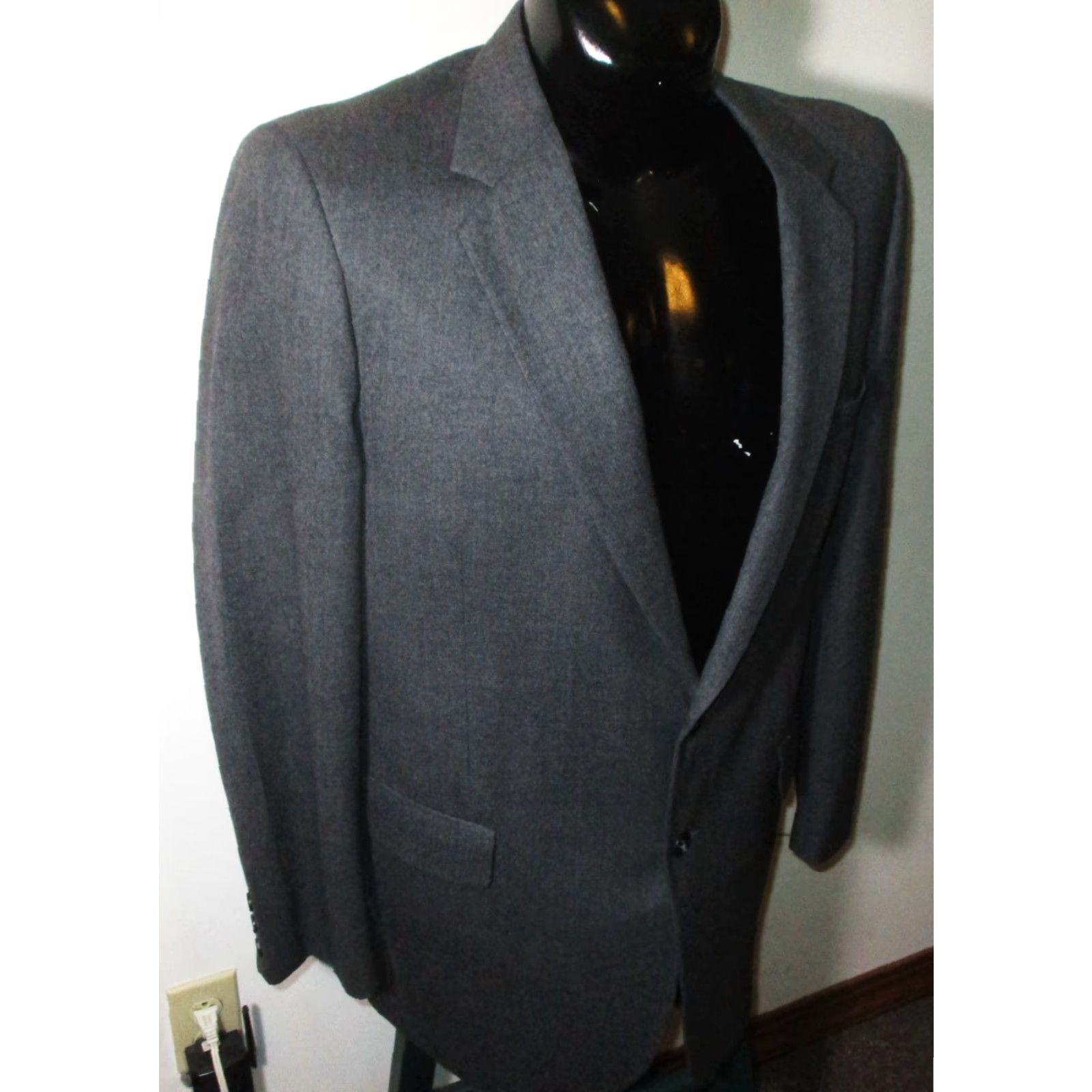 Vintage ATWOOD Suit Men Size 40R 36X30 Gray 100% Wool 3 Pc Size 40R - 4 Thumbnail