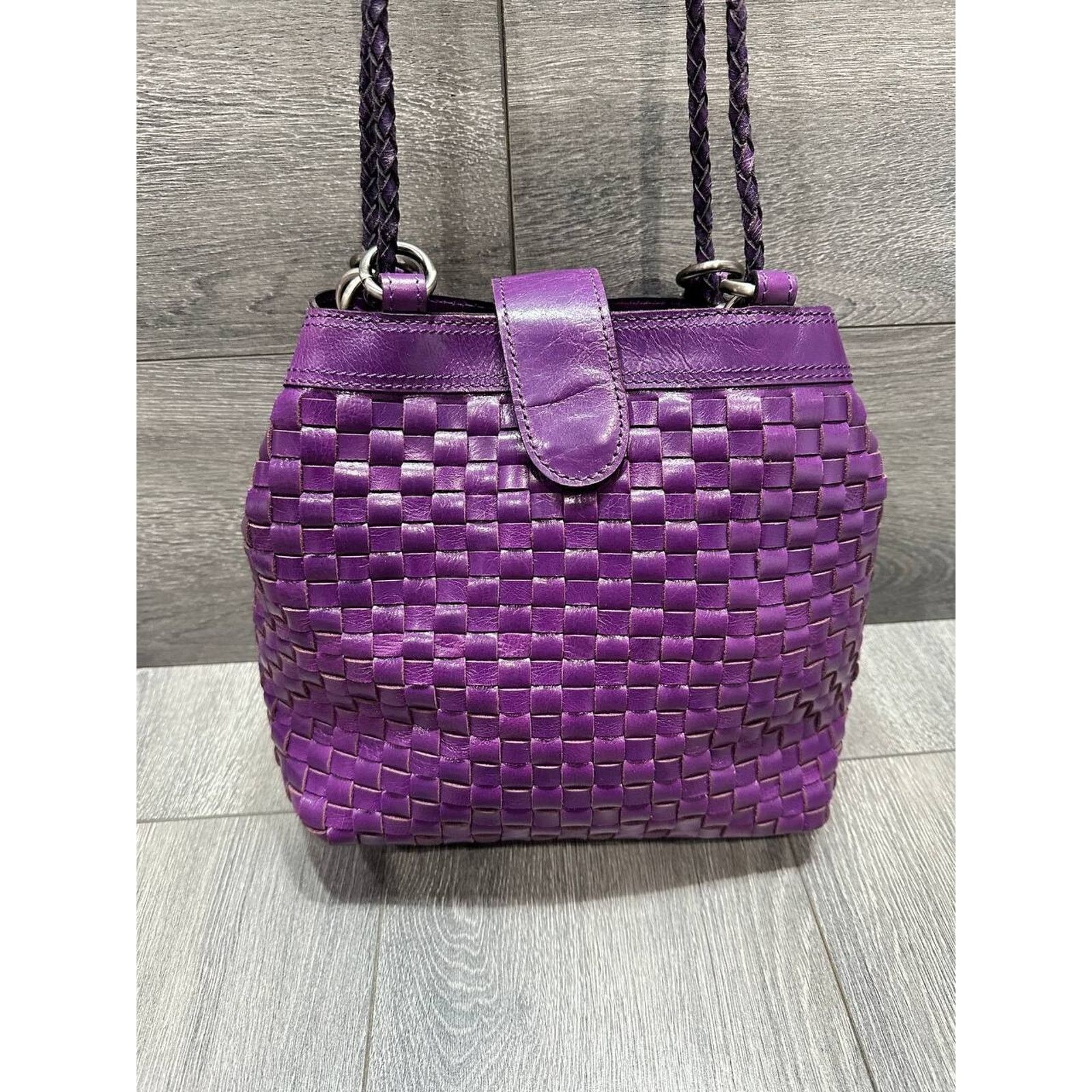 Patricia Nash Patricia Nash Discovery Bucket Bag Plum Jam shoulder B000584 Size ONE SIZE - 10 Thumbnail