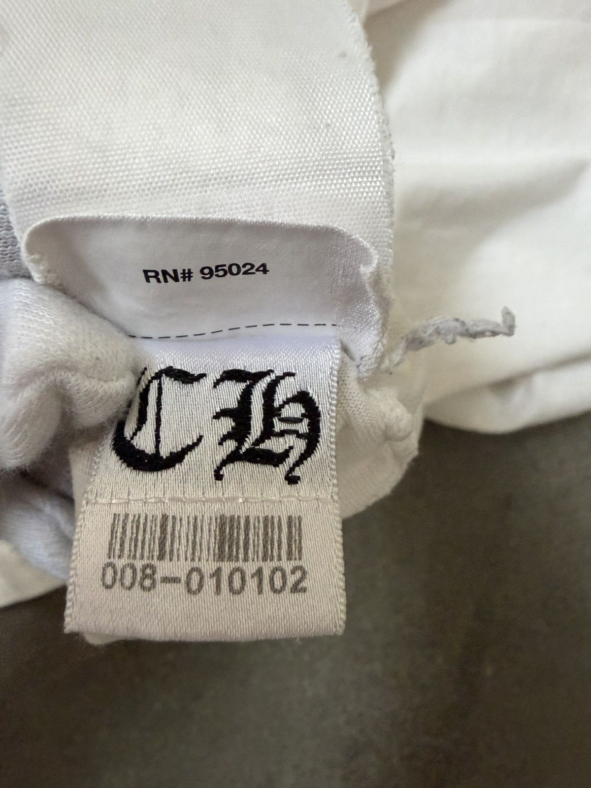 Chrome Hearts Chrome Hearts Horse Shoe Logo Tee White Size US L / EU 52-54 / 3 - 5 Thumbnail