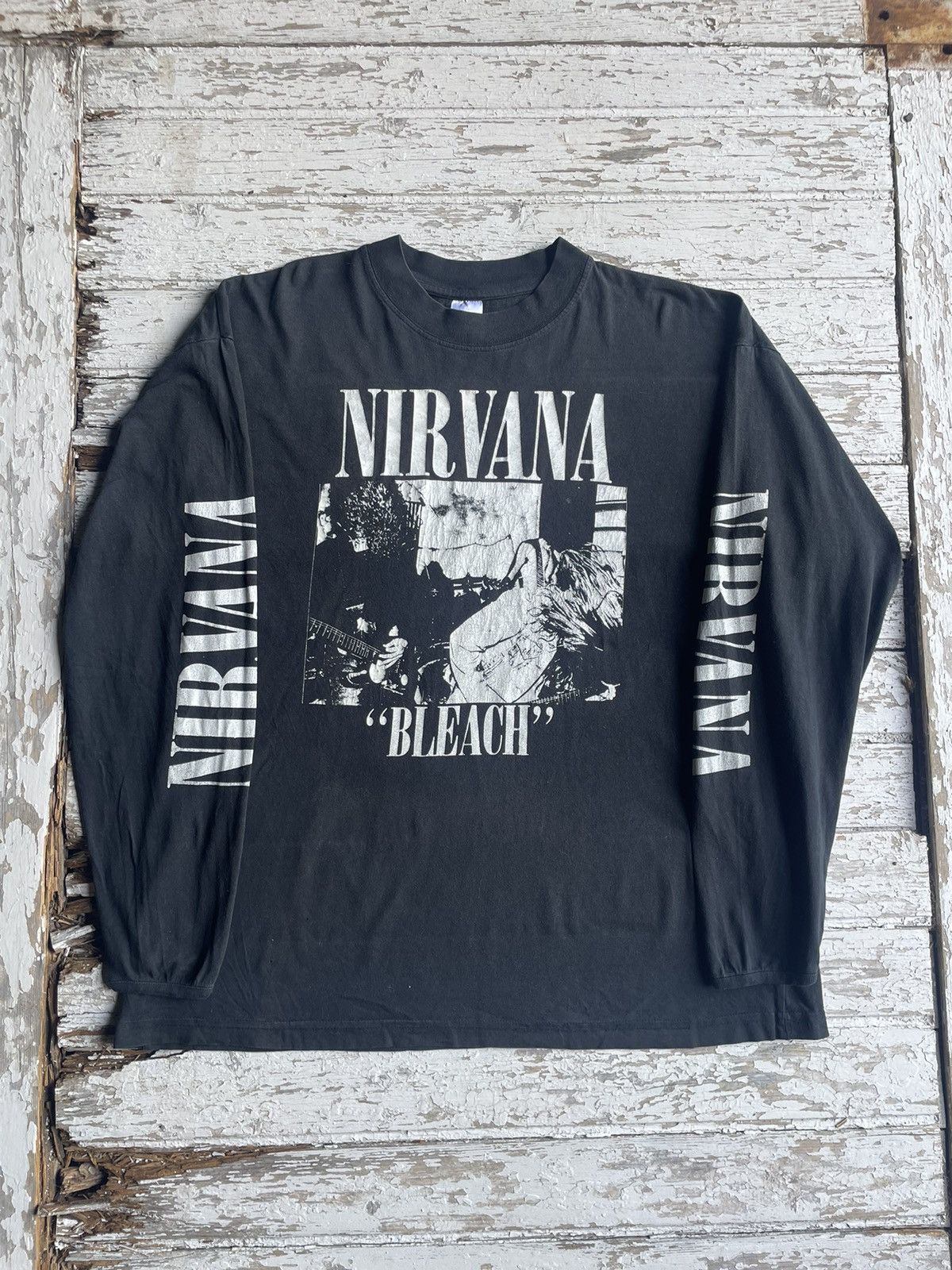 Vintage 90’s Nirvana Bleach Longsleeve Size XL Grailed