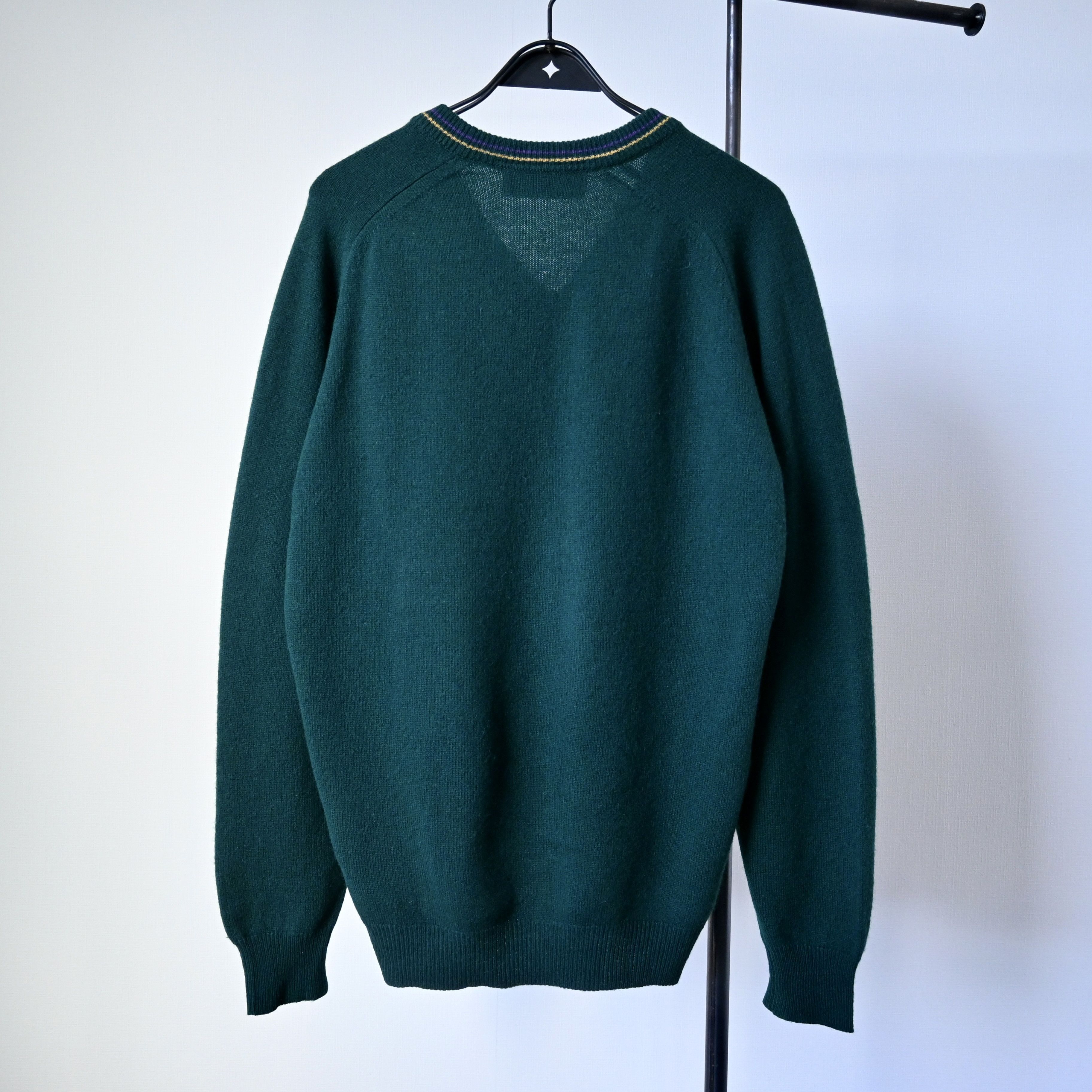 Vintage VTG 1990s CASTLE KNITWEAR lambs wool sweater made in Ireland Size US L / EU 52-54 / 3 - 2 Thumbnail