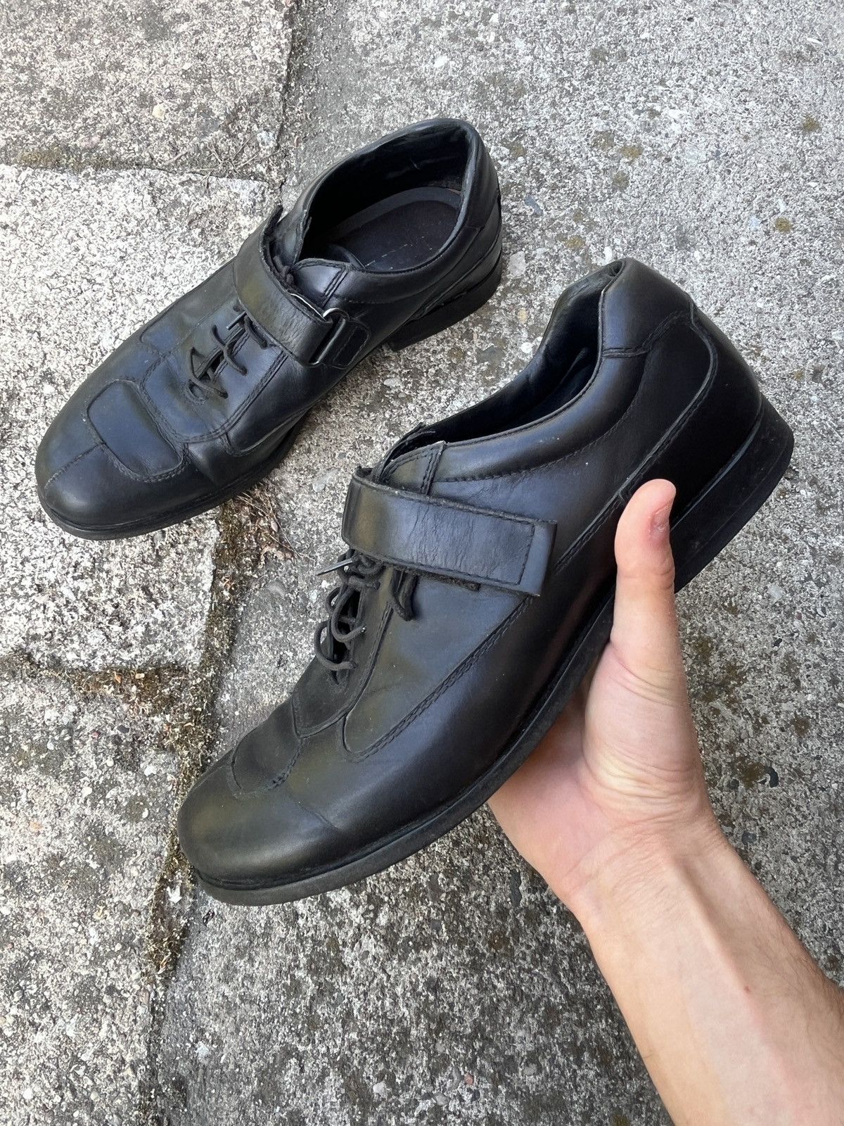 Prada Prada derby shoes 90s avant garde strap on miuccia prada Size US 11 / IT 41 - 3 Thumbnail