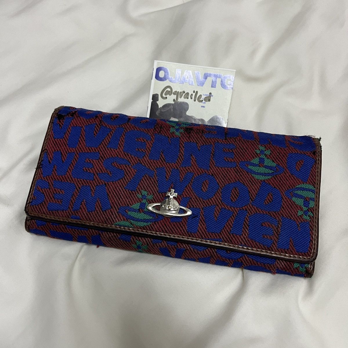 Vivienne Westwood Orb Multicolour Text Pattern