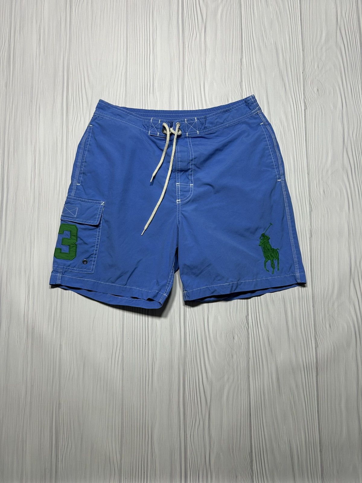 Polo Ralph Lauren Vintage Polo Ralph Lauren Big Pony 3 Team Shorts Size S Size US 30 / EU 46 - 1 Thumbnail