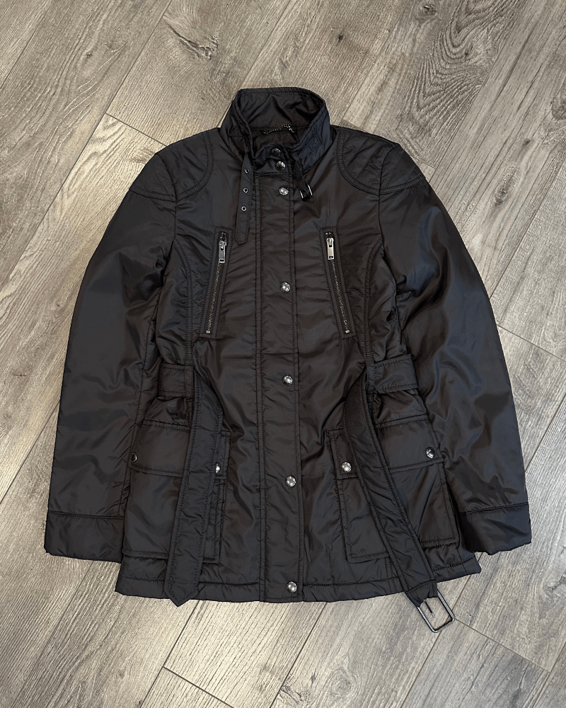 Banana Republic Banana Republic Women's Belted Black Jacket - Size XS Size XS / US 0-2 / IT 36-38 - 1 Thumbnail