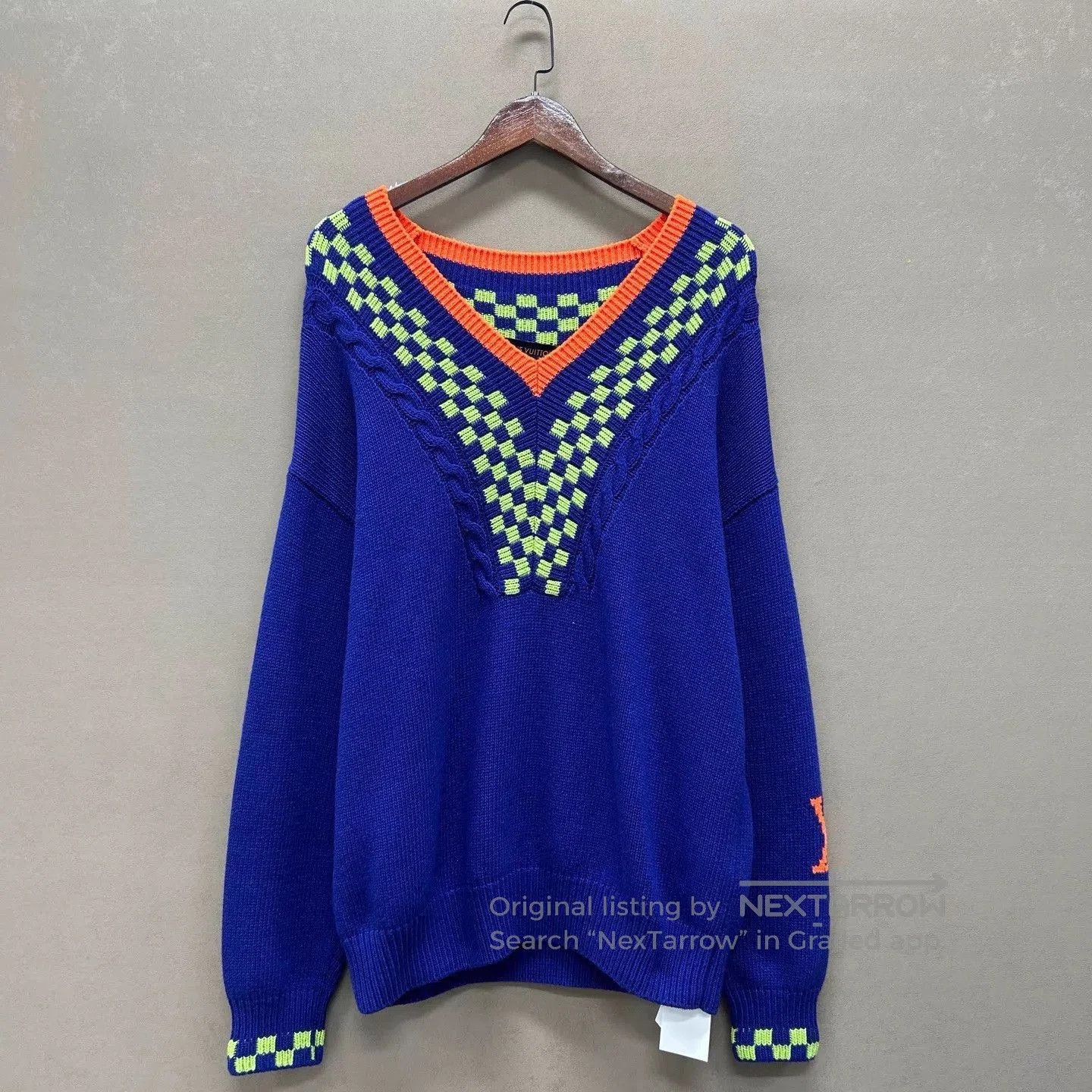 Louis Vuitton Multi-Color V-Neck Knit Sweater. Size US M / EU 48-50 / 2 - 1 Thumbnail