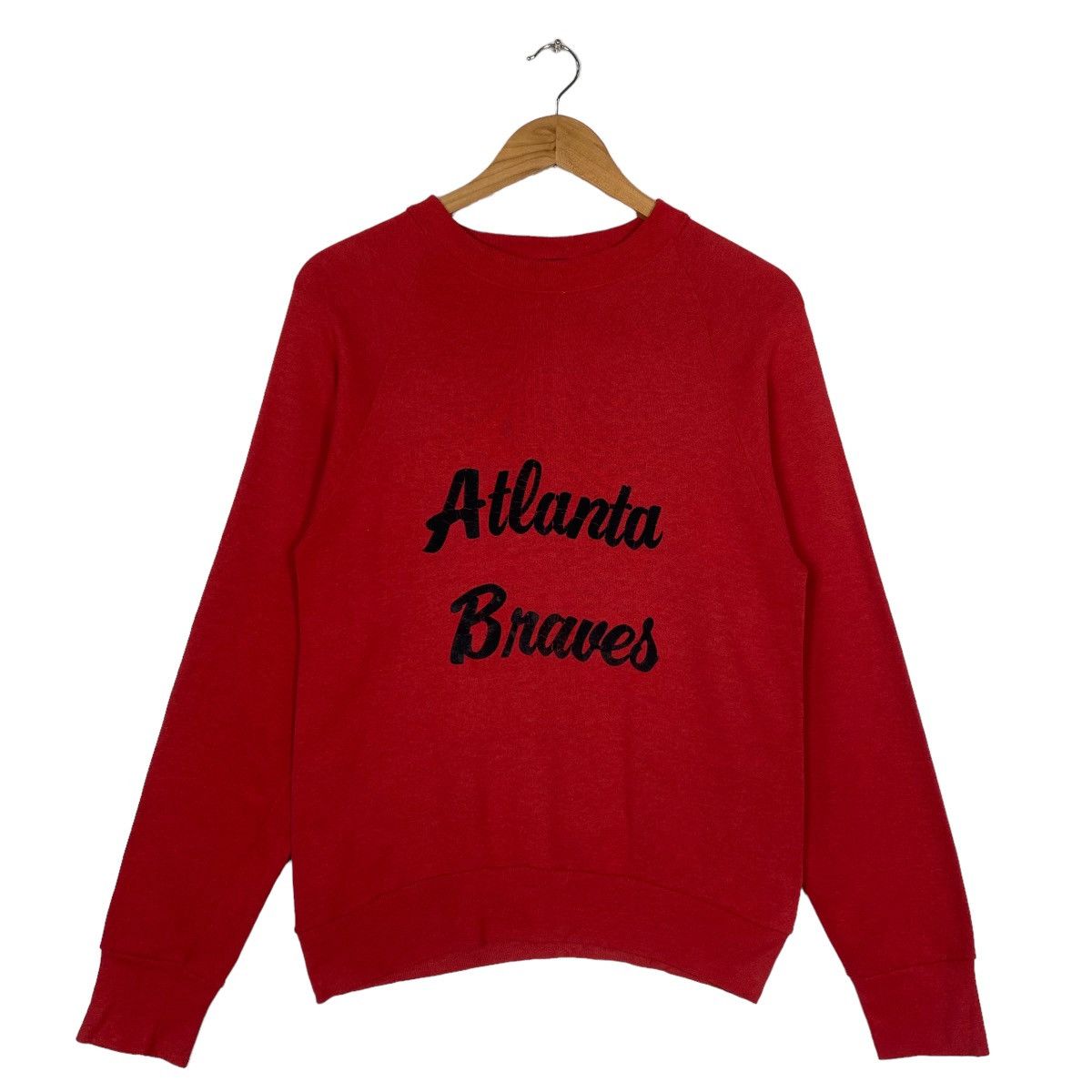 American Needle Vintage 90s Atlanta Bravers Big Logo Crewneck Sweatshirt Size US S / EU 44-46 / 1 - 2 Thumbnail