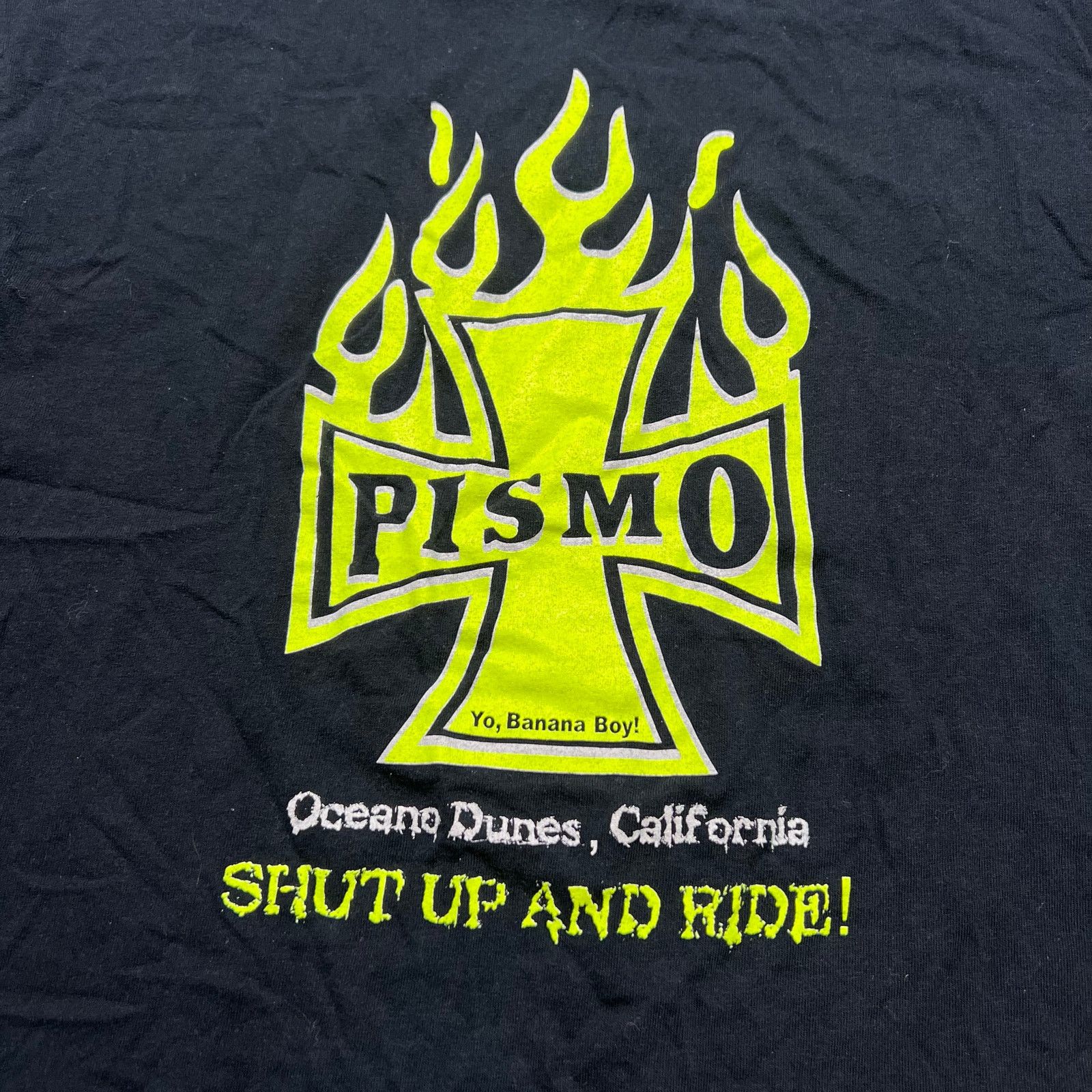 Gildan PISMO Yo, Banana Boy Oceano Dunes, California T-shirt Sz M Size US M / EU 48-50 / 2 - 8 Thumbnail