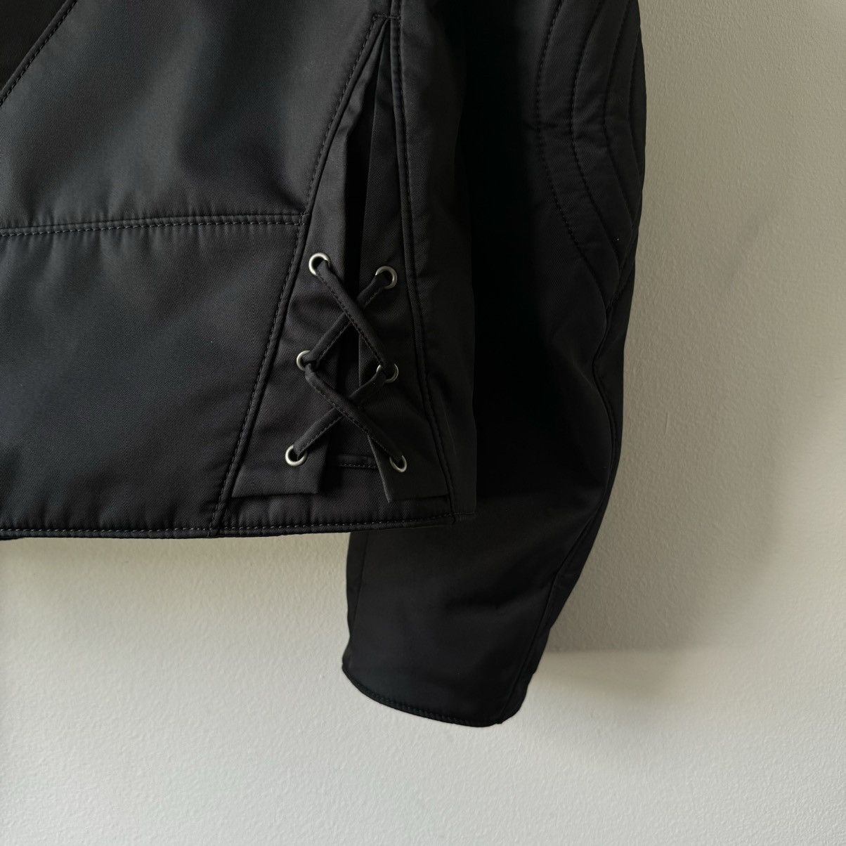 Prada × Raf Simons 1/1 Custom-Made SS22 Prada Re-Nylon Biker Jacket Size US M / EU 48-50 / 2 - 9 Thumbnail