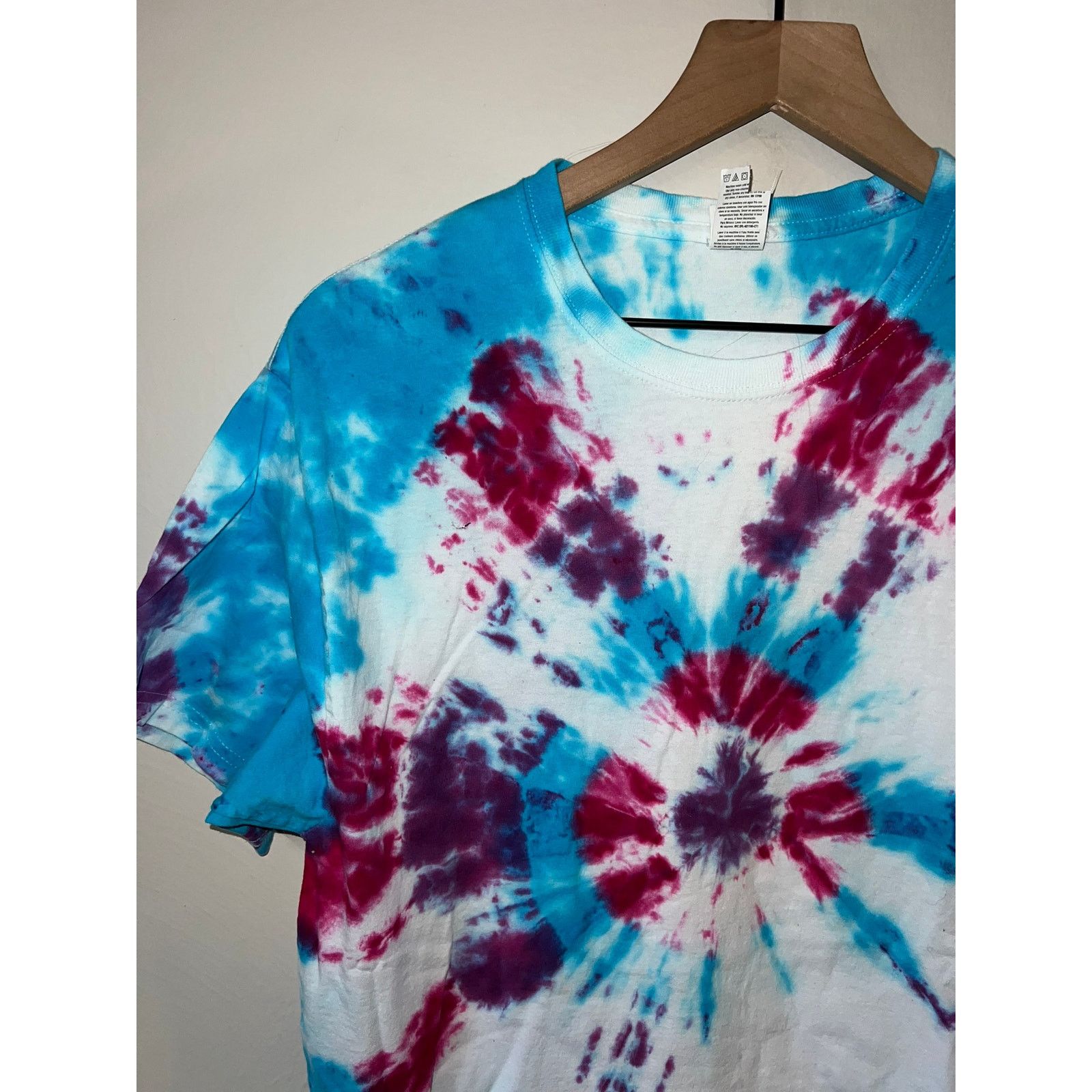 Fruit Of The Loom Vintage Fruit Of The Loom Tie Dye Shirt Blue Tee VTG M Size US M / EU 48-50 / 2 - 2 Thumbnail